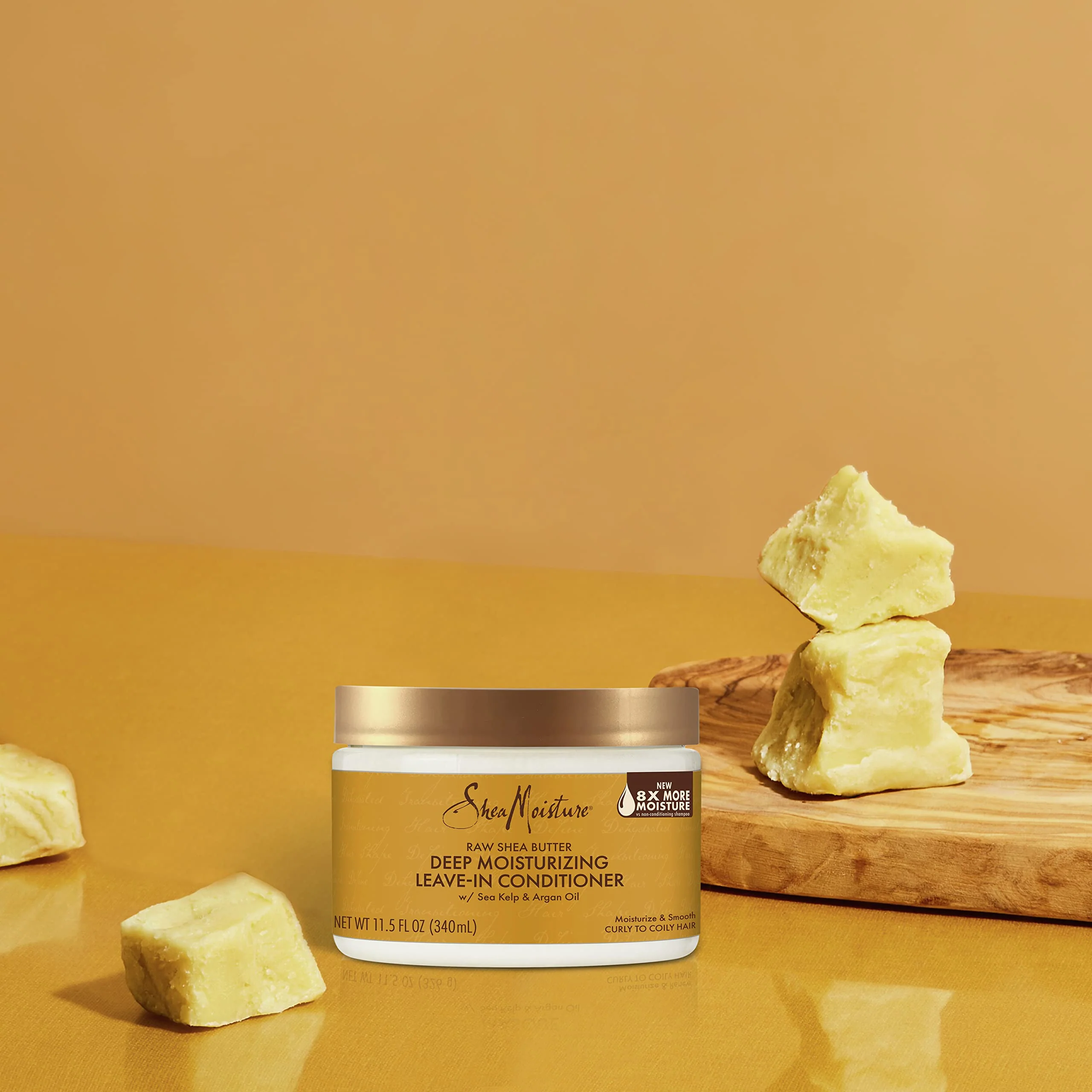 SheaMoisture Raw Shea Butter Deep Moisturizing Leave-in Conditioner for Curly Hair - Moisturizes and Smooths 11.5 oz - Image 6