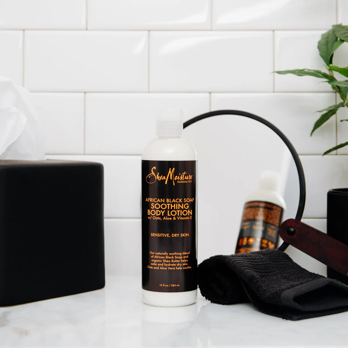 Sheamoisture Soothing Body Lotion for Troubled Skin African Black Soap Lotion with Shea Butter 13 oz - Image 6