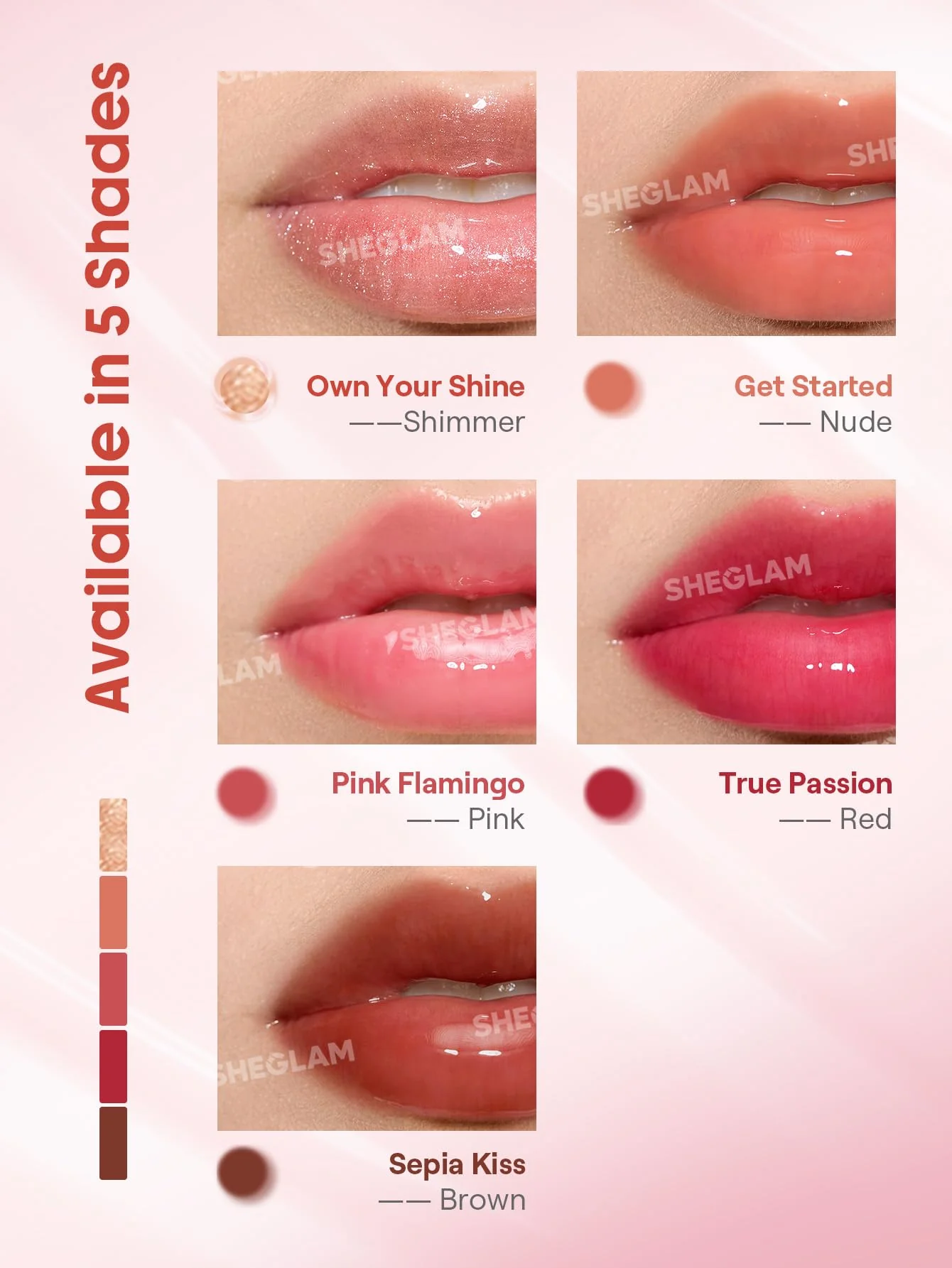 SHEGLAM Booster Shine Plumping Lip Gloss-True Passion - Image 4