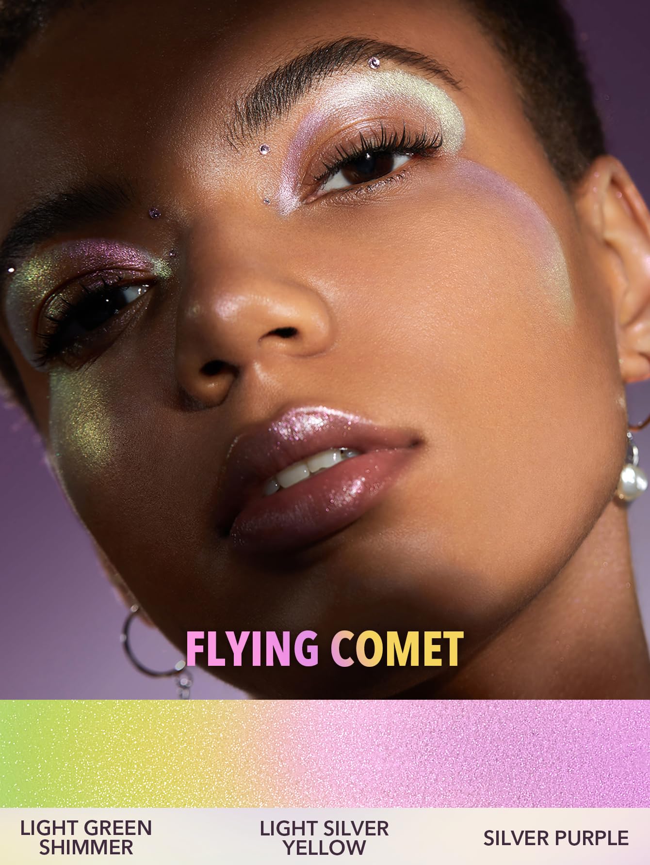 SHEGLAM Chroma-Glow Bloom Liquid Highlighter Color Changing Gel Cream Multichrome Highlighter High-Shine Finish Long Wear Brightening Non-Caking-Flying Comet - Image 6