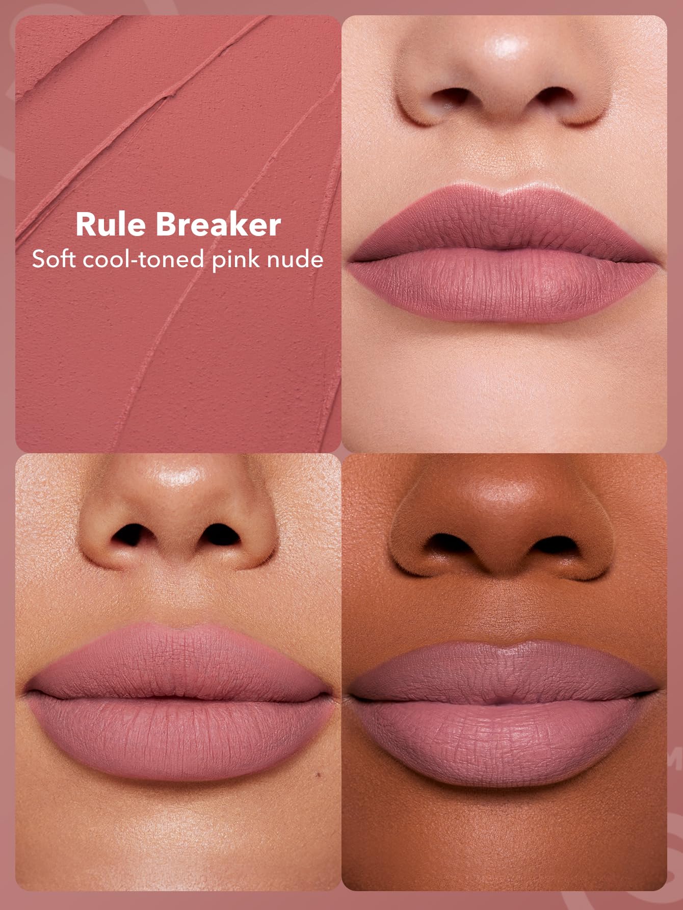 SHEGLAM Dynamatte Boom Waterproof Matte Lipstick Long Lasting Transfer Proof Lip Stick - Rule Breaker - Image 6