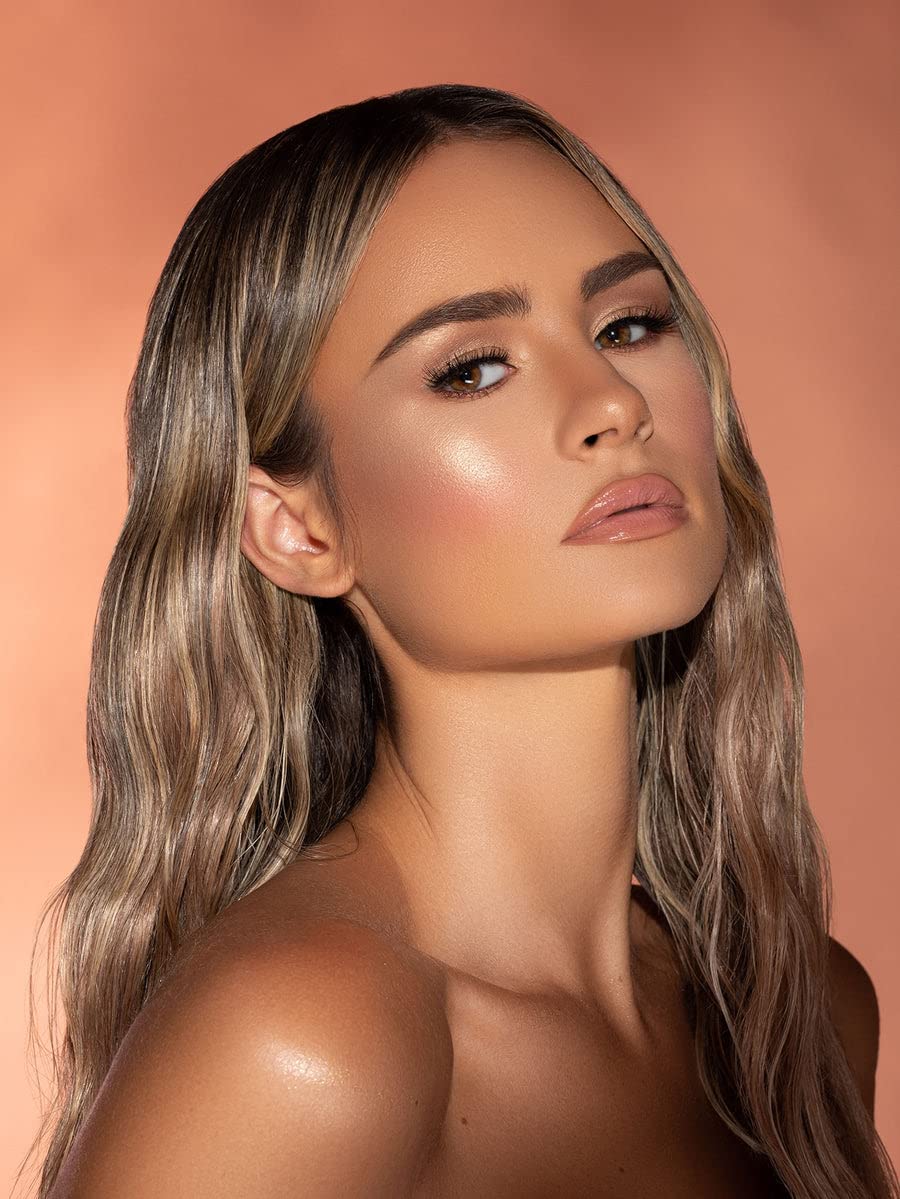 SHEGLAM Glow Bloom Liquid Waterproof Highlighter Long Lasting Cream Highlighter with Shimmer Dewy Finish - Tea Cake - Image 6