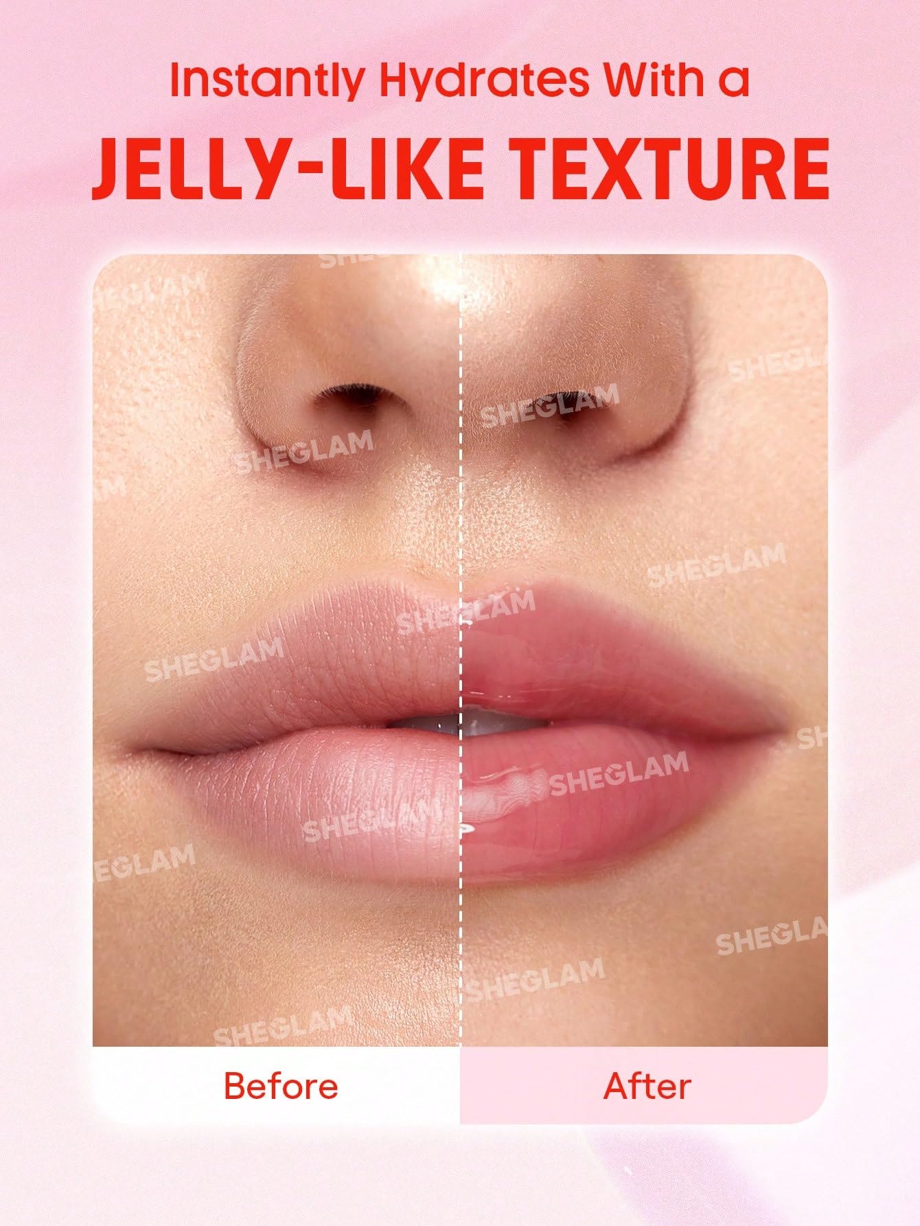 SHEGLAM Jelly Wow Tinted Lip Oil Plumping Lip Gloss Natural -Day Dreamer - Image 6