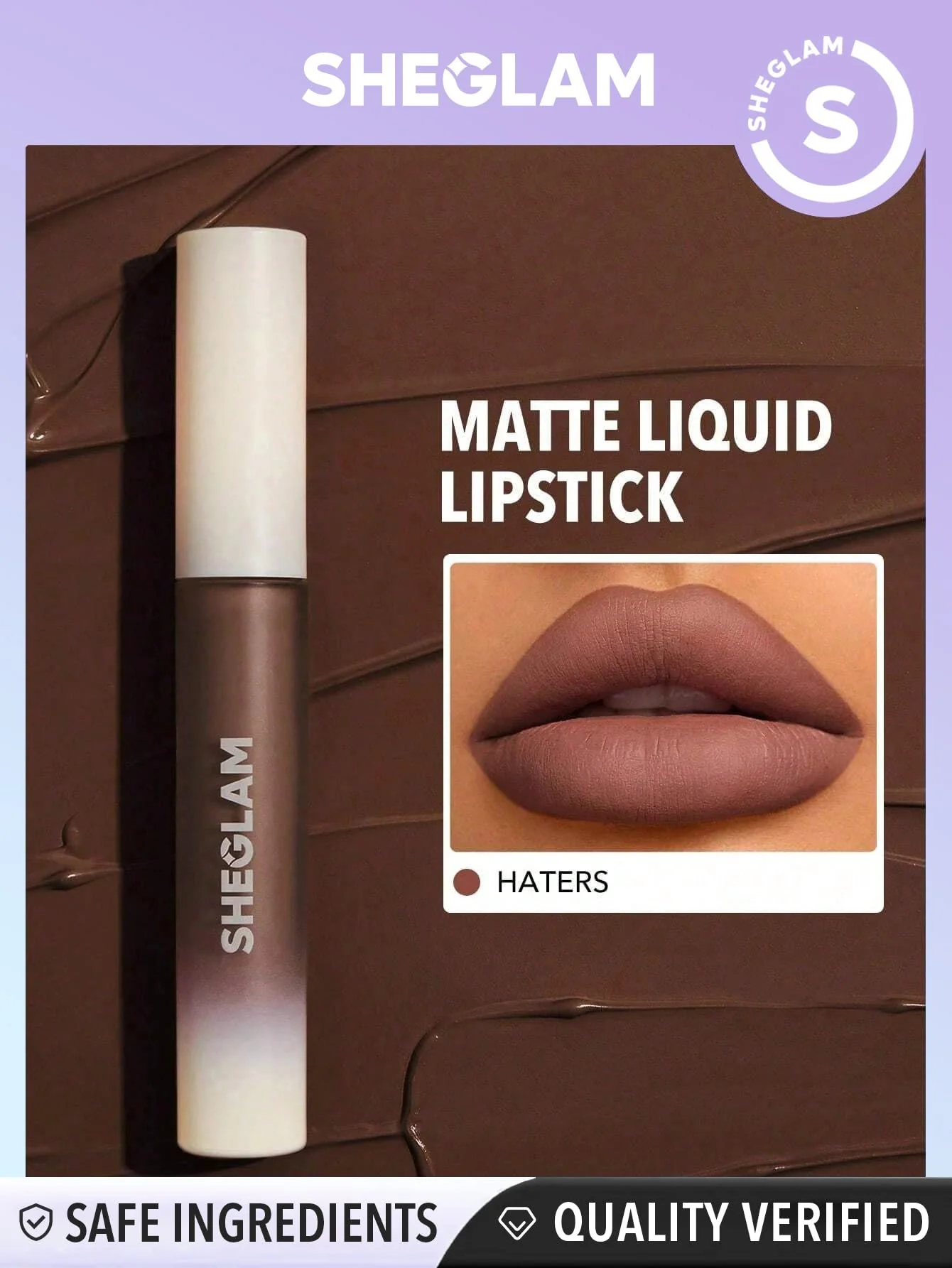 SHEGLAM Matte Allure Liquid Lipstick Long Lasting High Pigment Lipstick Nourishing Sunflower Oil Reduce Lip Care-Haters - Image 5