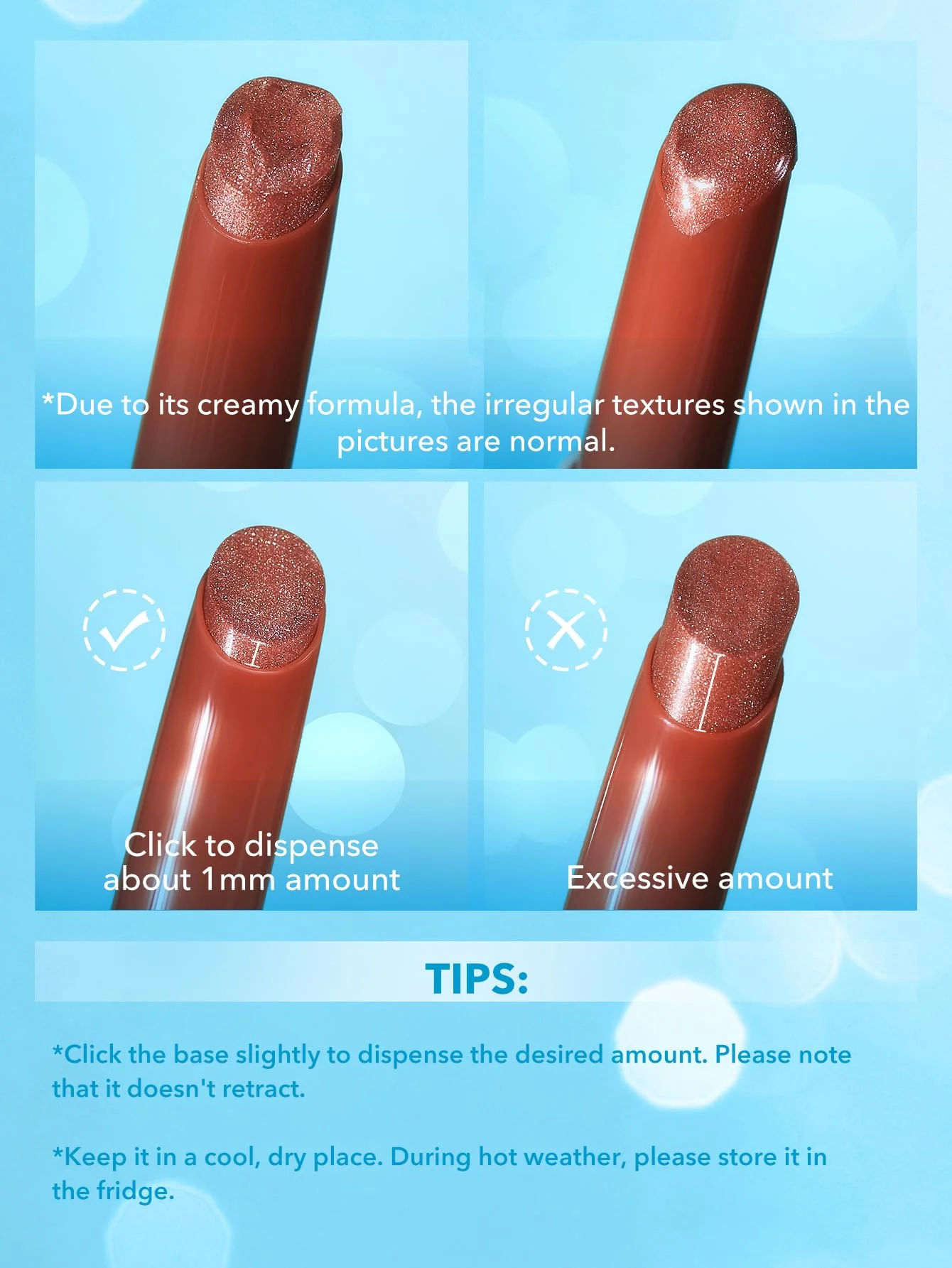 SHEGLAM Pout-Perfect Moisturizing Solid Lip Gloss Shimmer Lip Plumper - Sugar Crystal - Image 2