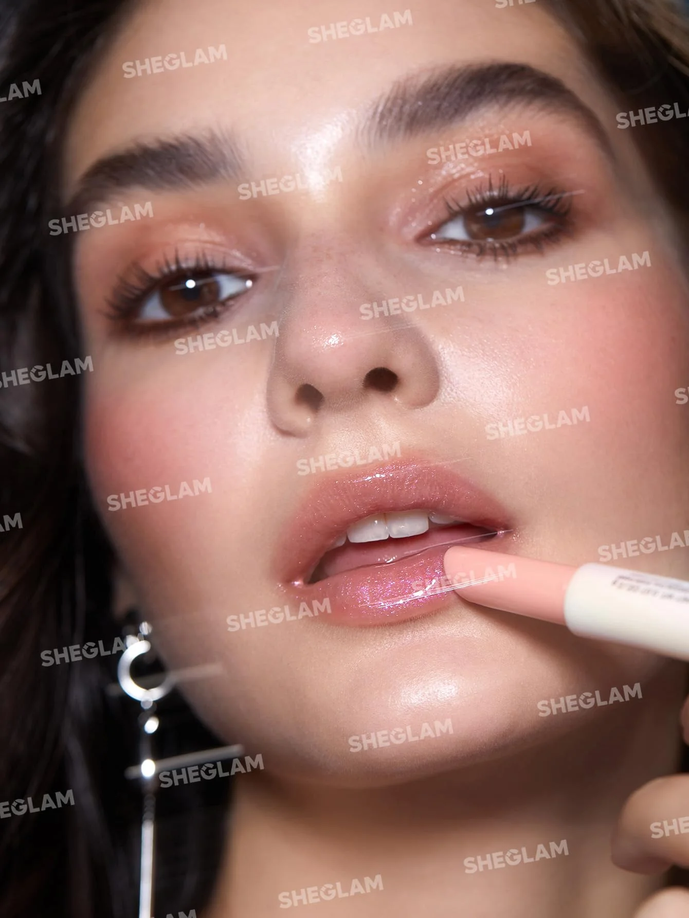 SHEGLAM Pout-Perfect Moisturizing Solid Lip Gloss Shimmer Lip Plumper - Sugar Crystal - Image 9