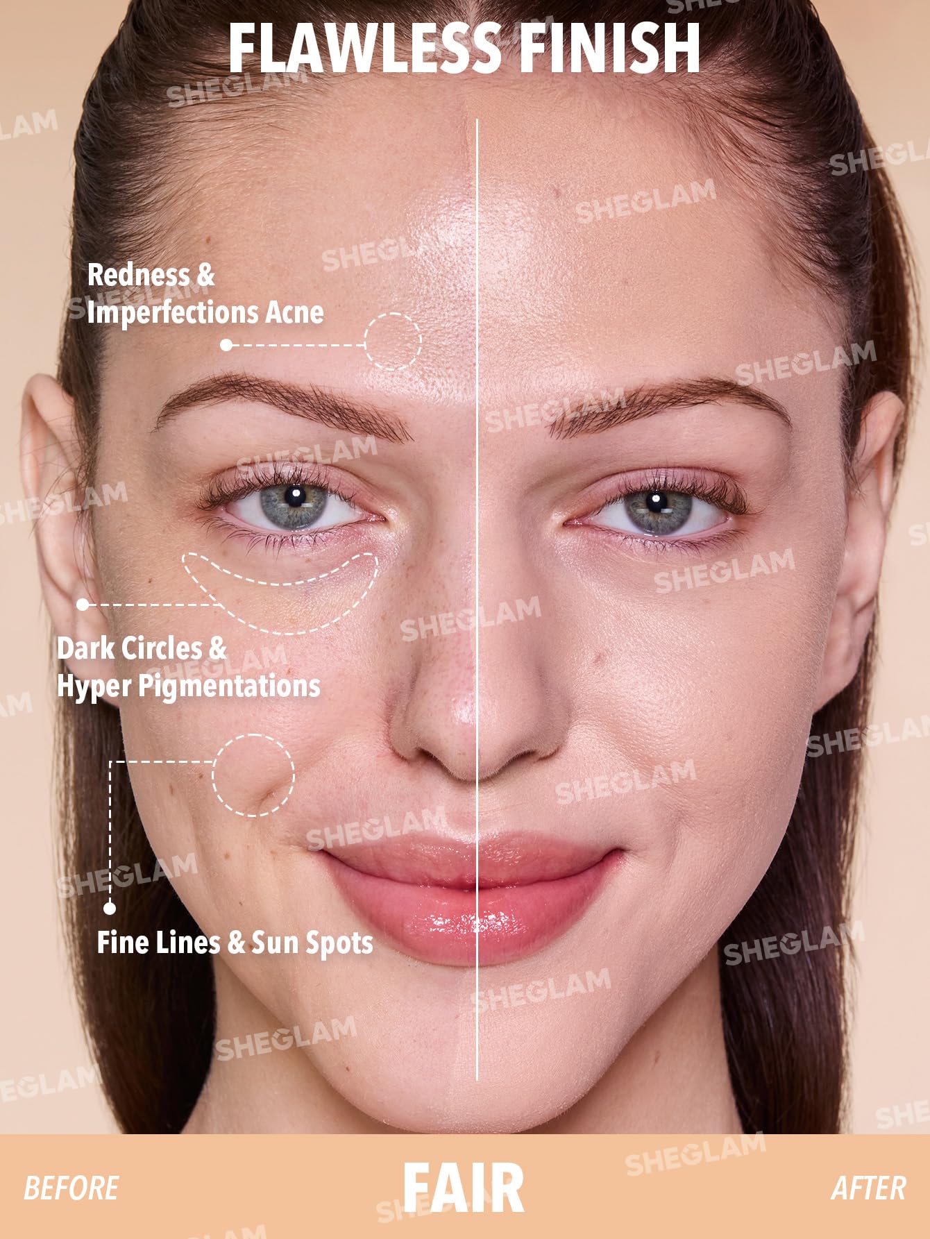SHEGLAM Skin Magnet High Coverage Foundation Stick Longwear Medium Face Makeup for All Skin Types-Fair - Image 8