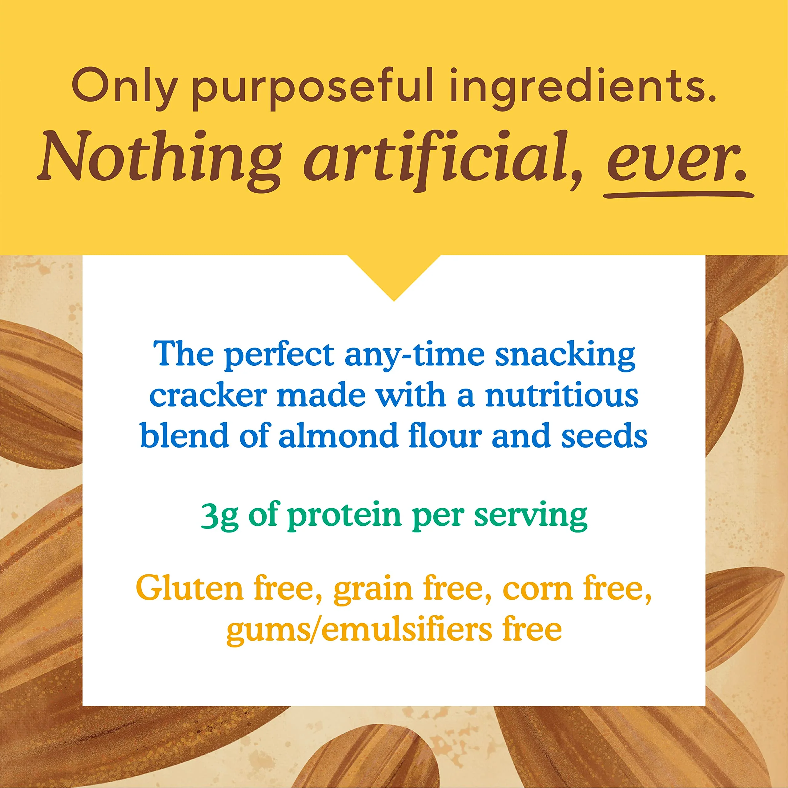 Simple Mills Almond Flour Crackers, Rosemary & Sea Salt, Gluten Free, Flax Seed, Sunflower Seeds, Corn Free, Good for Snacks, Made with whole foods, 6 Count (Packaging May Vary) - Image 6