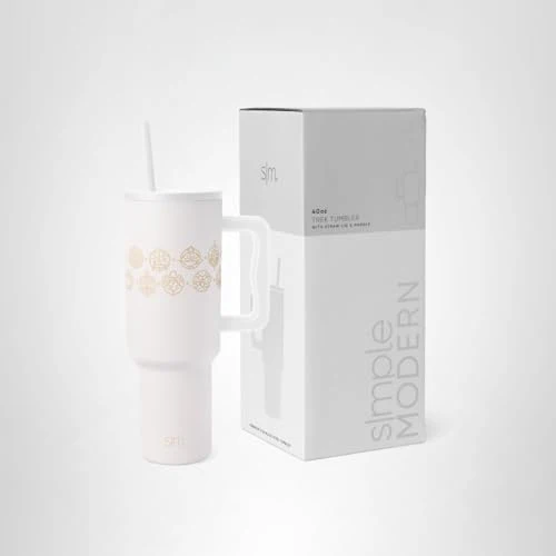Simple Modern Disney 40 oz Tumbler with Handle and Straw Lid | Insulated Reusable Stainless Steel Water Bottle Travel Mug | Gifts for Women Men Him Her | Trek Collection | 40oz | Seal of a Princess - Image 2