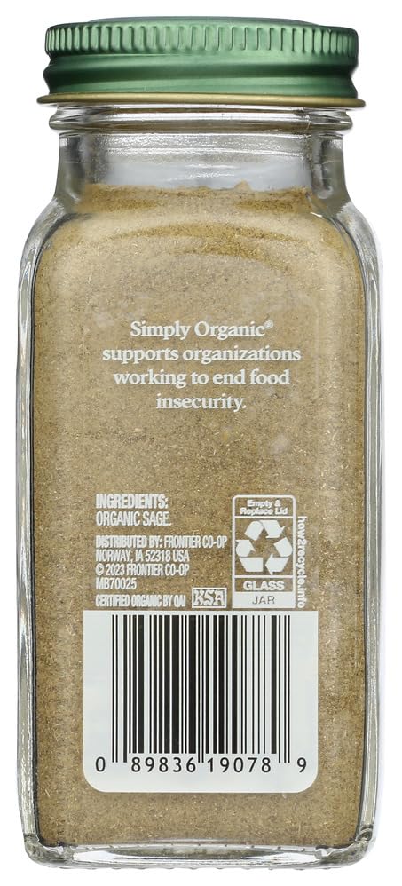 Simply Organic Organic Ground Sage, 1.2 Oz - Image 6
