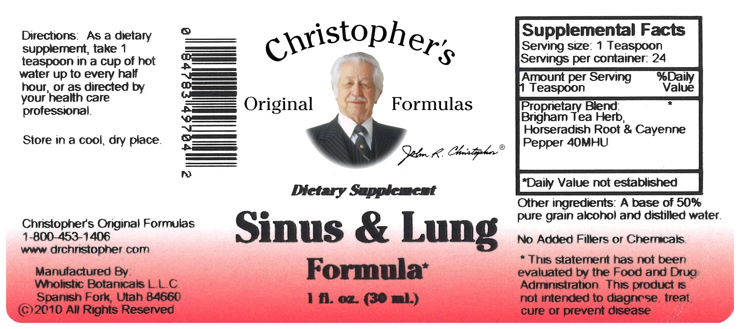 Sinus & Lung Dr. Christopher 1 oz Liquid - Image 2