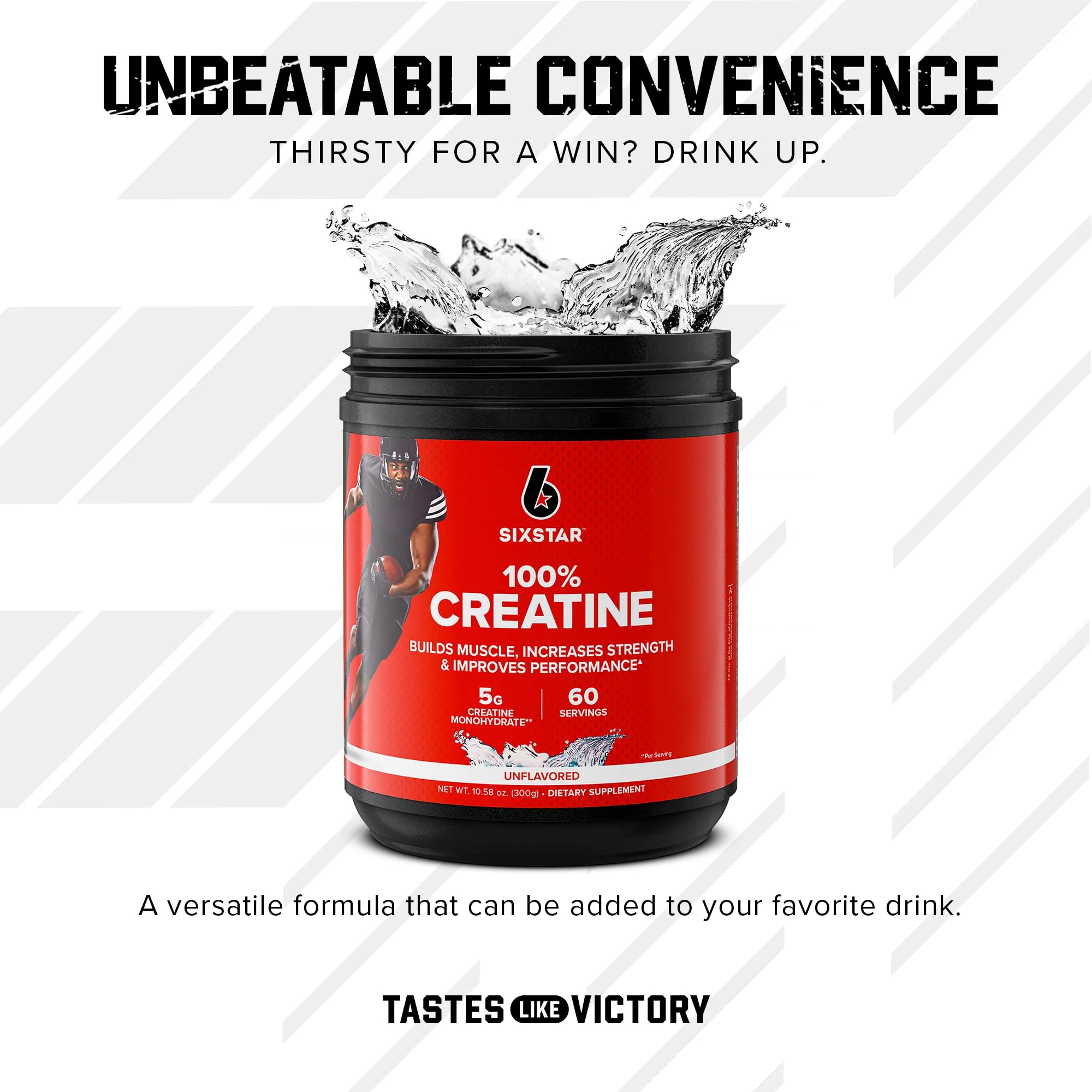 Six Star 100% Creatine Monohydrate Powder - Unflavored Micronized Creatine Monohydrate Supplement for Workout Performance, Muscle Building & Strength - Creatine Powder for Women & Men - 60 Servings - Image 6