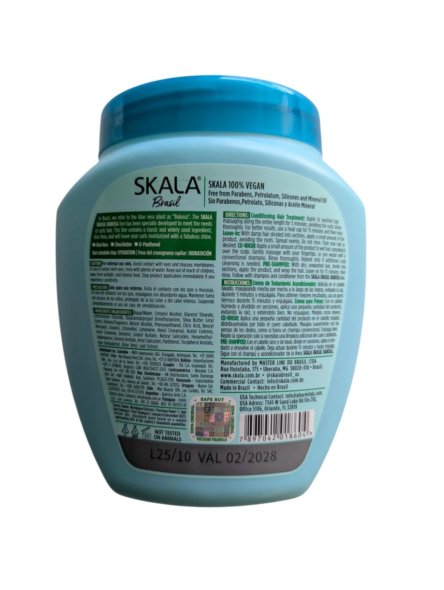 SKALA Babosa Hair Treatment Cream, 1 kg (Aloe Vera & Shea Butter for Curly Hair) - Image 2