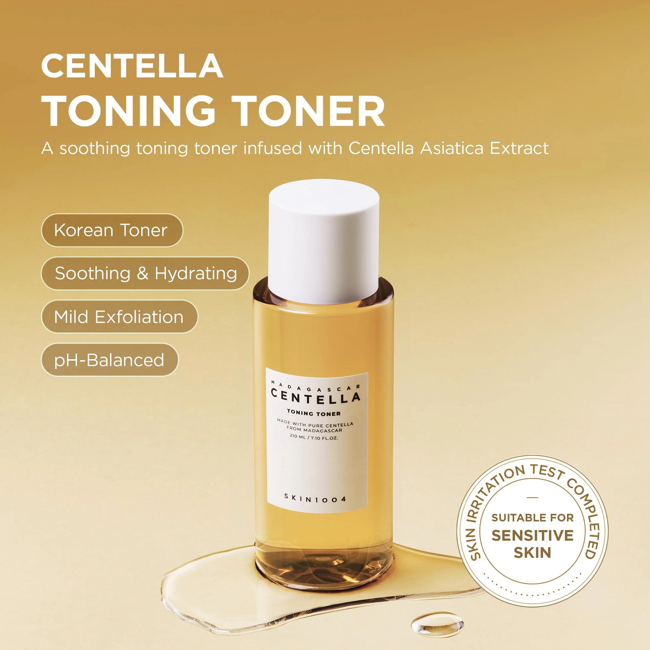SKIN1004 Centella Toning Toner 7.10 fl.oz, 210ml, Korean Face Toner with Madagascar Centella Asiatica & Hyaluronic Acid for Hydrating, Soothing and Moisturizing, PHA Exfoliator, Korean Skin Care - Image 9