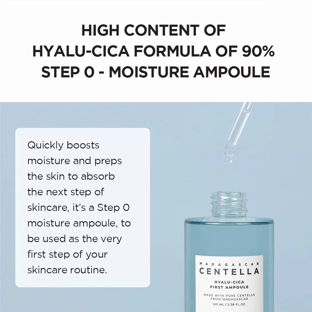 SKIN1004 Hyalu-CICA First Ampoule 3.38 fl. oz, 100ml, Soothing Hydration Dry Skin - Image 4
