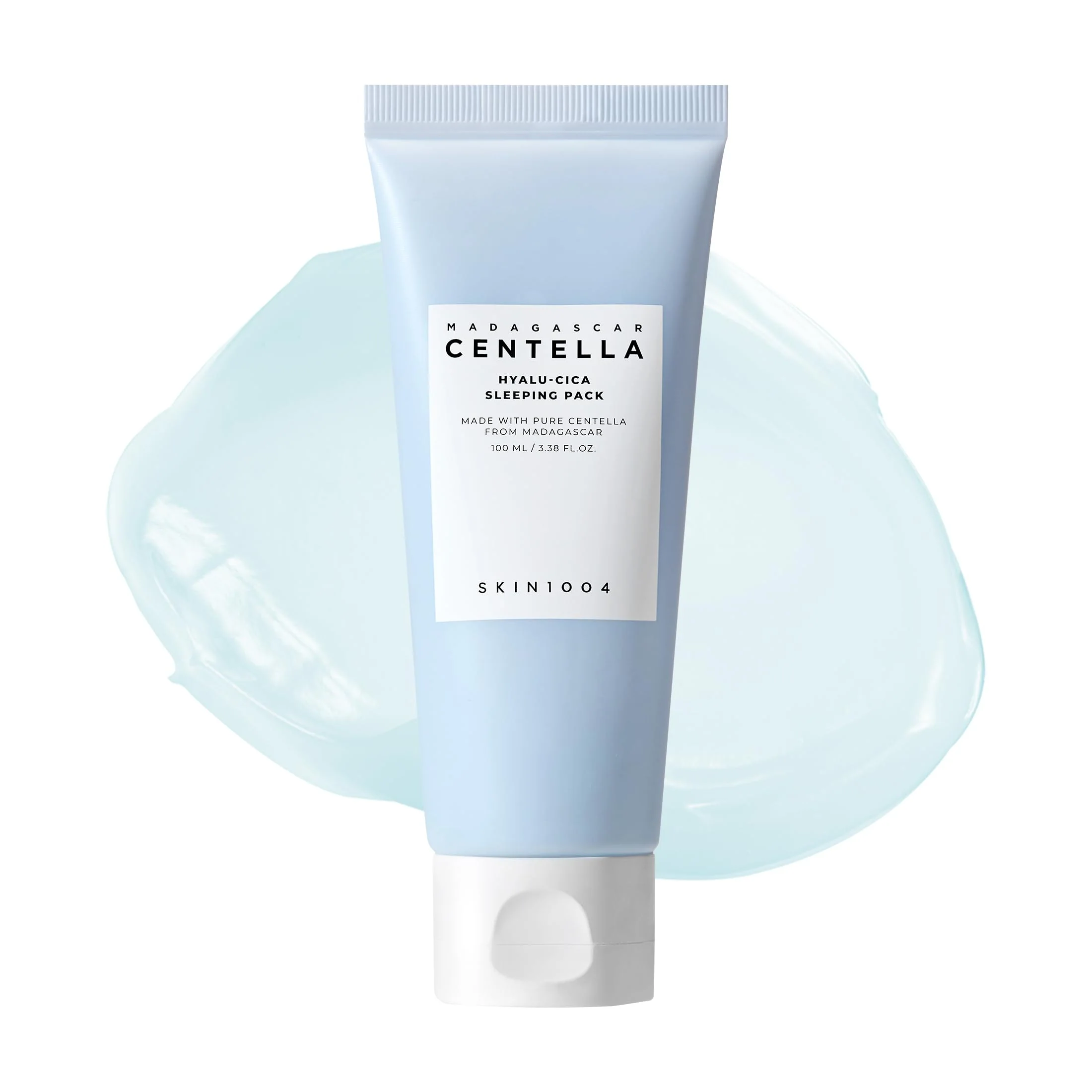 SKIN1004 Hyalu-CICA Sleeping Pack 3.38 fl.oz, 100ml Melatonin Hyaluronic Acid Centella Asiatica Extract Moist and Revitalization Multi Care Solutions