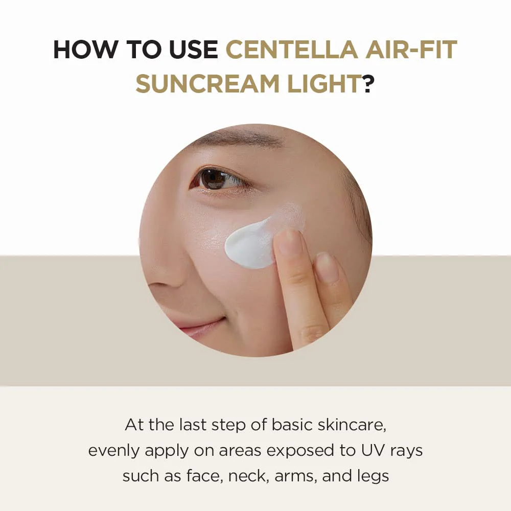 SKIN1004 Madagascar Centella Air-fit Suncream Light 1.69 fl. oz (50ml) - Image 3