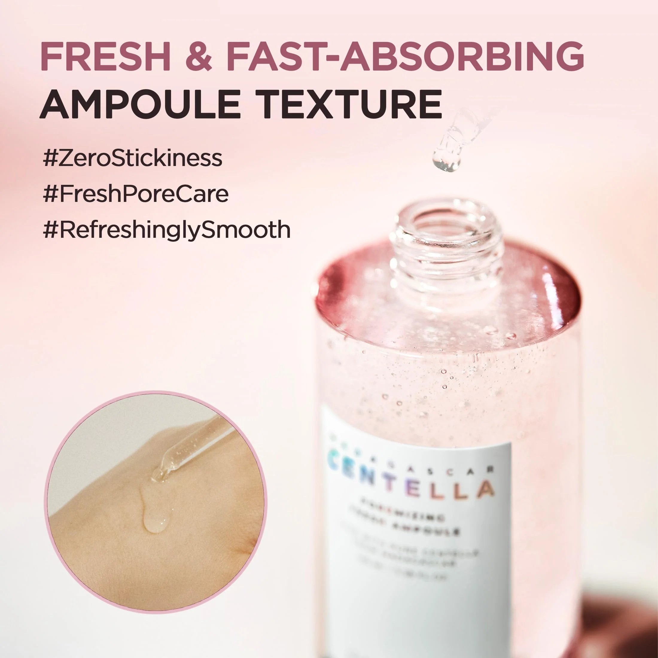 SKIN1004 Madagascar Centella Poremizing Fresh Ampoule 3.38 fl. oz(100ml) | Soothing Hydration | Oily Combination Skin - Image 4
