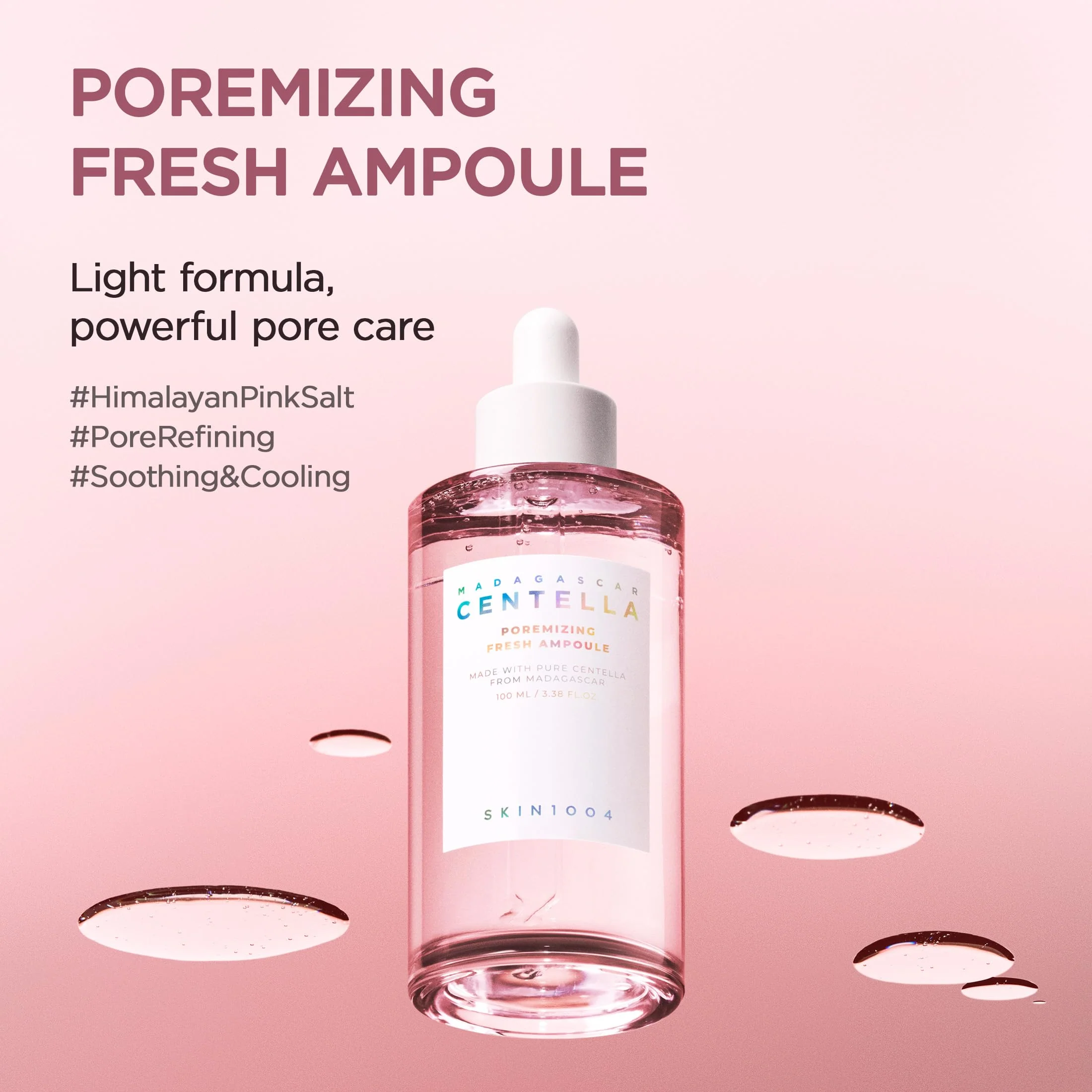 SKIN1004 Madagascar Centella Poremizing Fresh Ampoule 3.38 fl. oz(100ml) | Soothing Hydration | Oily Combination Skin - Image 9