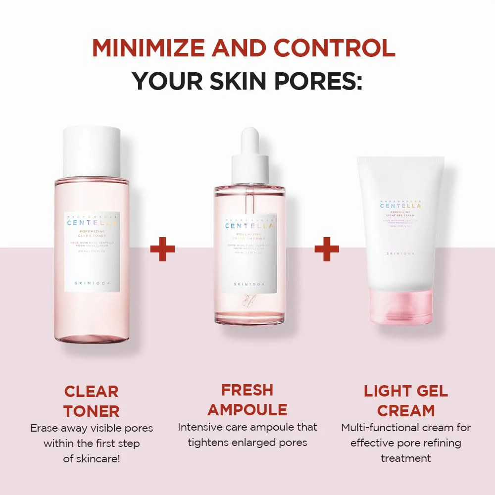 SKIN1004 Madagascar Centella Poremizing Light Gel Cream 2.53 fl.oz (75ml) | Tightens Pores | Soothes Irritated Skin - Image 2