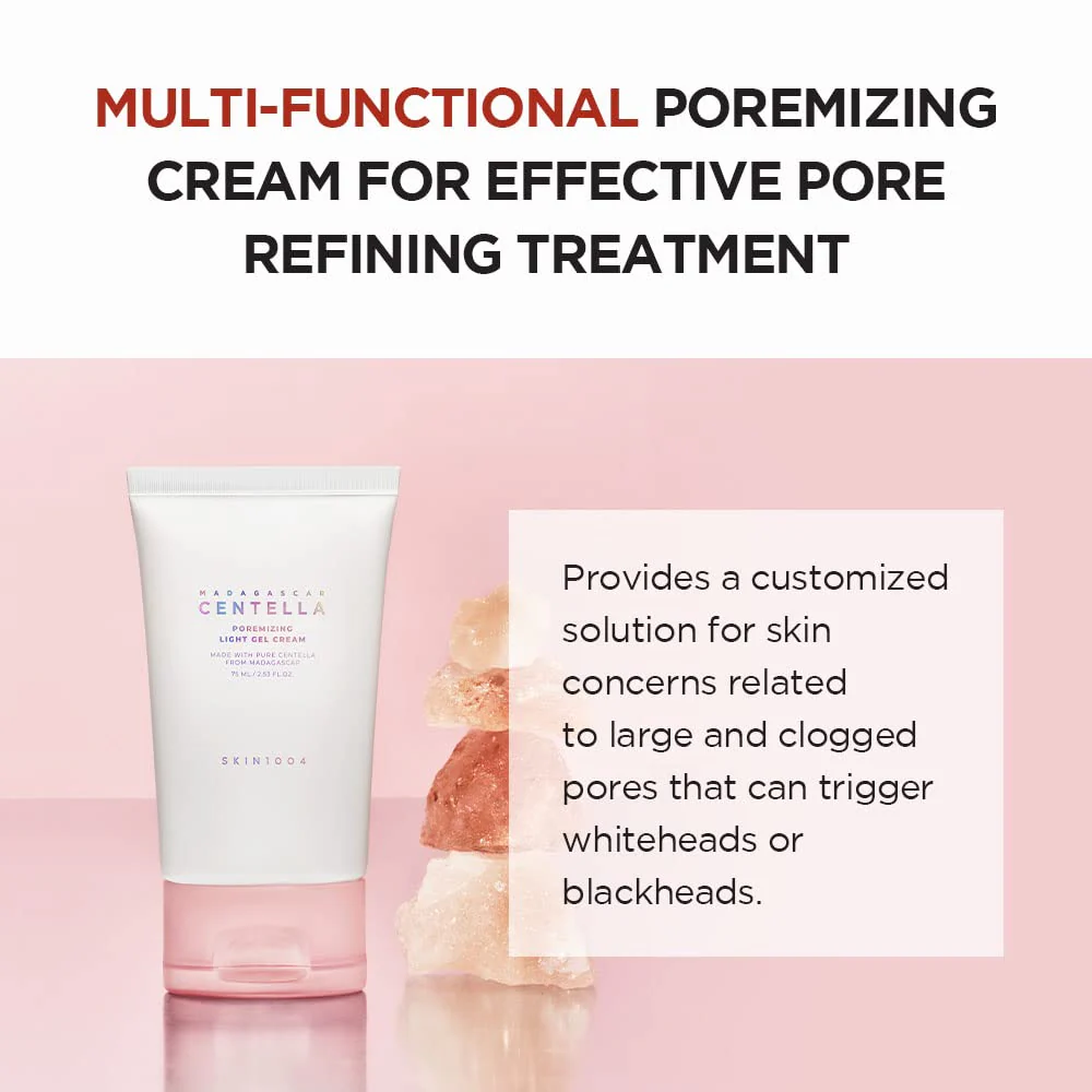 SKIN1004 Madagascar Centella Poremizing Light Gel Cream 2.53 fl.oz (75ml) | Tightens Pores | Soothes Irritated Skin - Image 5