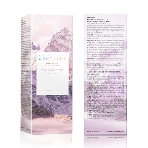 SKIN1004 Poremizing Clear Toner 7.10 fl.oz, 210ml, Korean Face Toner with Himalayan Pink Salt & Madagascar Centella, Facial Toner for Pore Care & Oil Balance, Hydrating Essence, Korean Skin Care - Image 2
