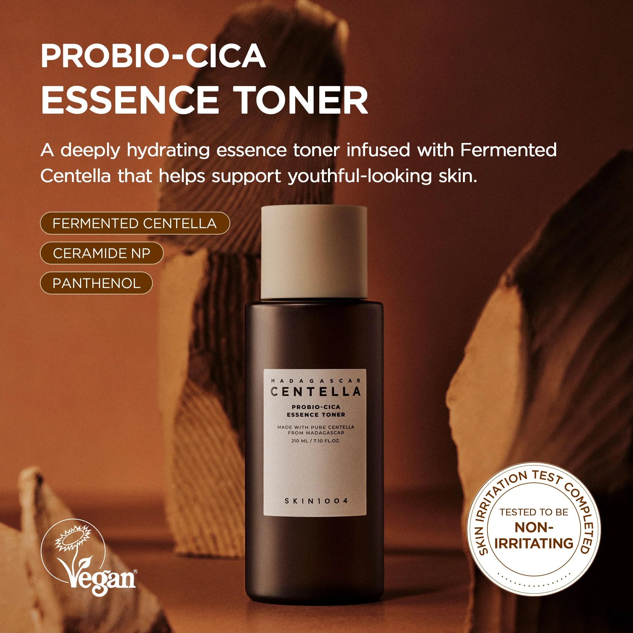 SKIN1004 Probio-Cica Essence Toner 7.10 fl.oz, 210ml, Korean Hydrating Face Toner with Fermented Centella Asiatica & 5 Types of Hyaluronic Acid, Soothing Facial Toner Essence, Daily Korean Skin Care - Image 8