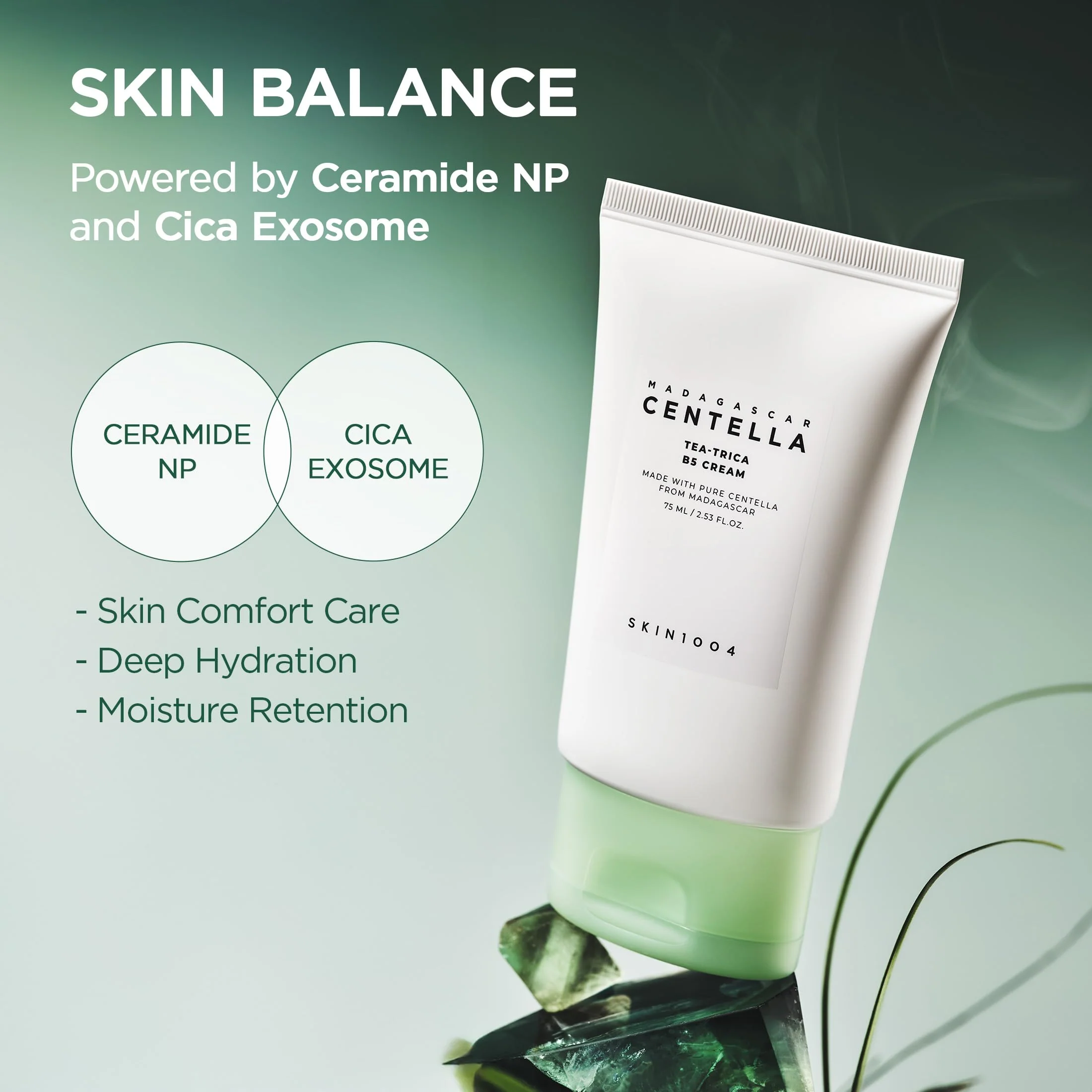 SKIN1004 Tea-Trica B5 Cream, Valentine Gifts, Korean Face Gel Moisturizer with Panthenol B5, Soothing & Hydrating Face Cream with Tea Tree & Madagascar Centella, Korean Skin Care 2.54 fl.oz / 75ml - Image 6