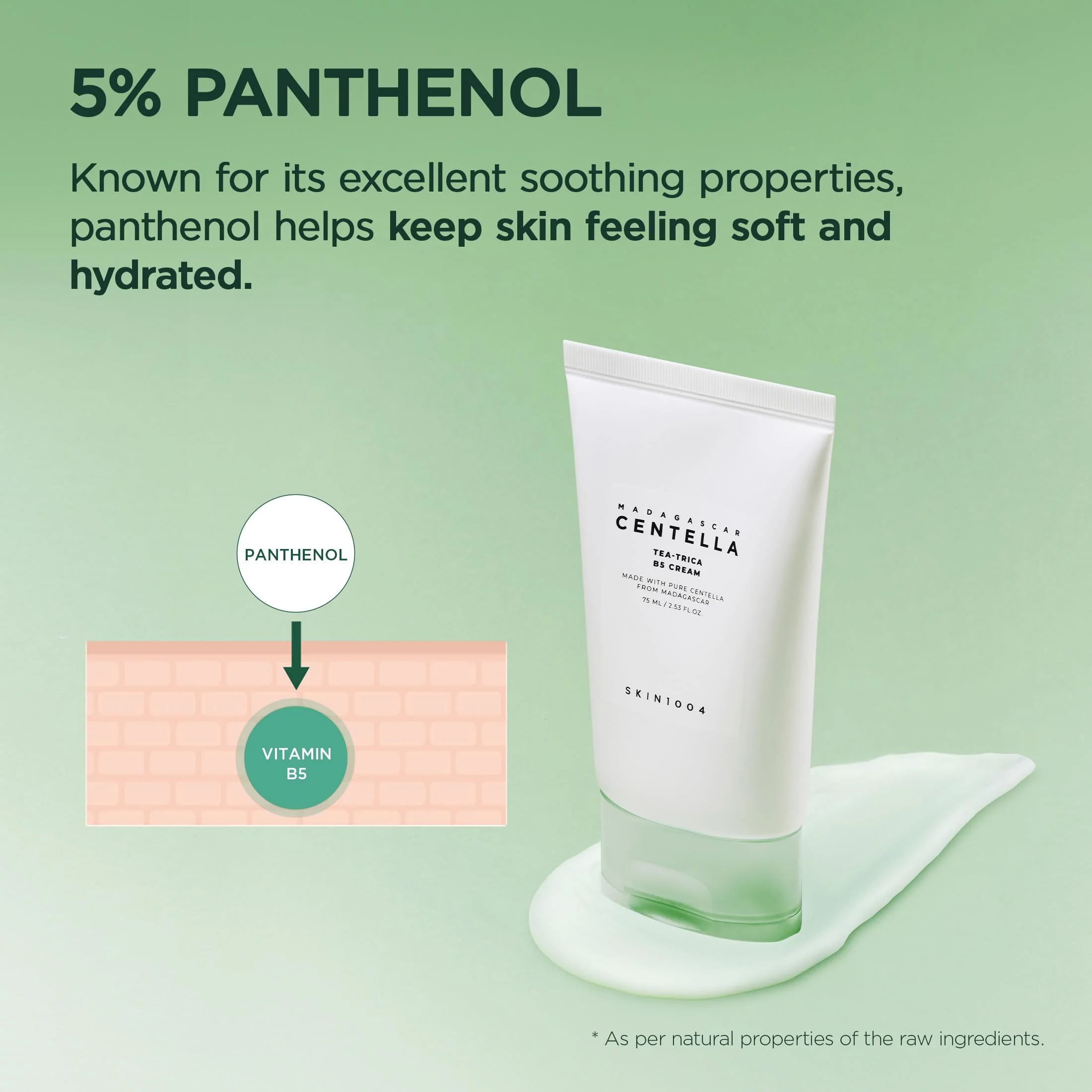 SKIN1004 Tea-Trica B5 Cream, Valentine Gifts, Korean Face Gel Moisturizer with Panthenol B5, Soothing & Hydrating Face Cream with Tea Tree & Madagascar Centella, Korean Skin Care 2.54 fl.oz / 75ml - Image 8