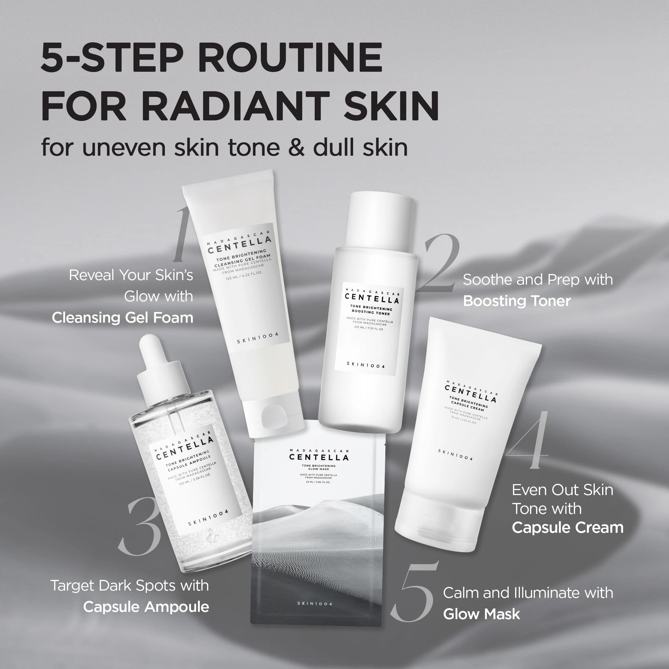 SKIN1004 Tone Balancing Boosting Toner, Korean Face Toner for Dark Spot, Centella Toner with Niacinamide & MadeWhite, Gentle Exfoliating, Radiant Skin, Daily Korean Skin Care, 7.10 fl.oz / 210ml - Image 3