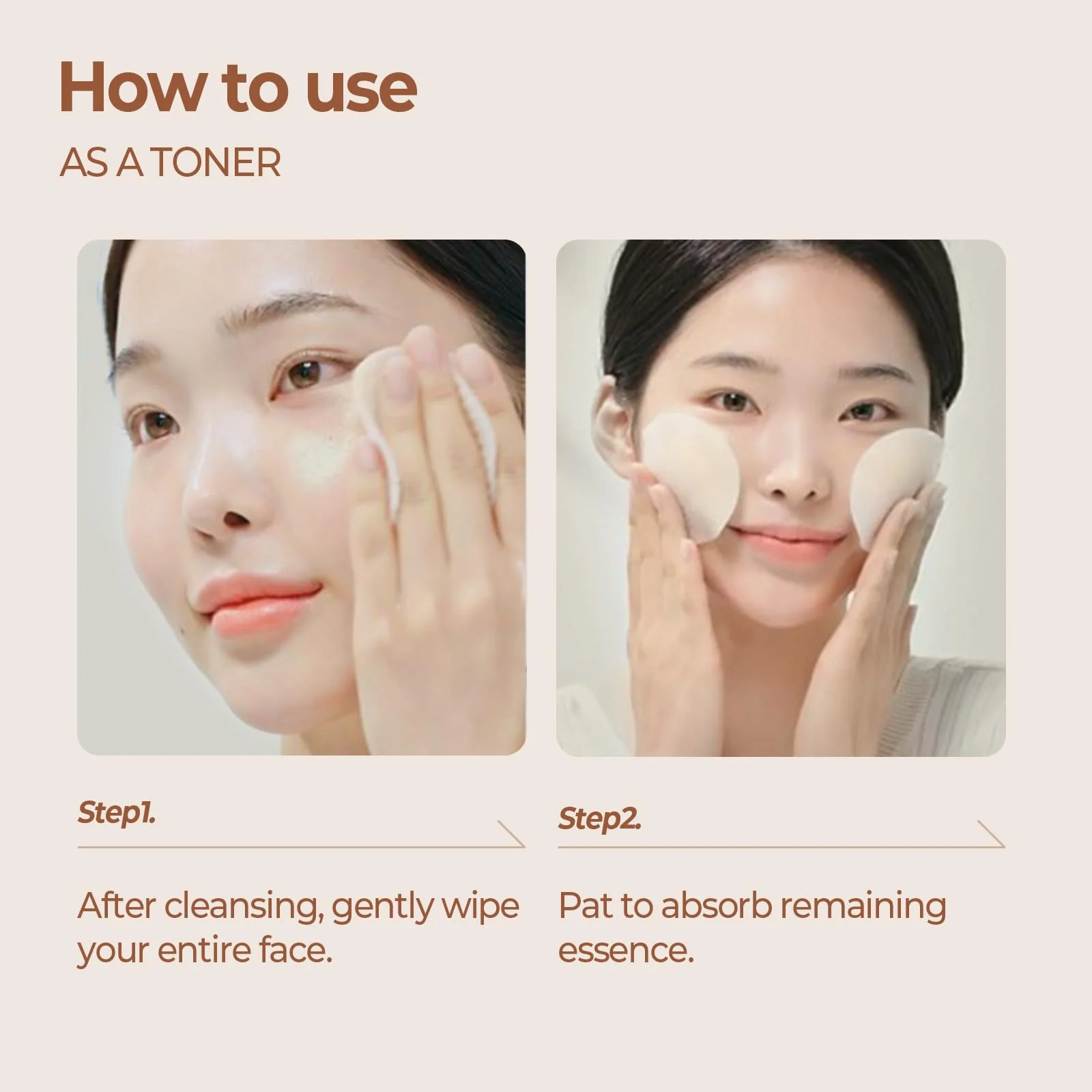 SKINFOOD Acorn Pore Peptide Toner Pad, Korean Skincare Facial Toner, Pore Tightening, Elasticity, Skin Texture Improvement, Firming Up Sagging Skin 8.81 oz (60 Pads) - Image 3