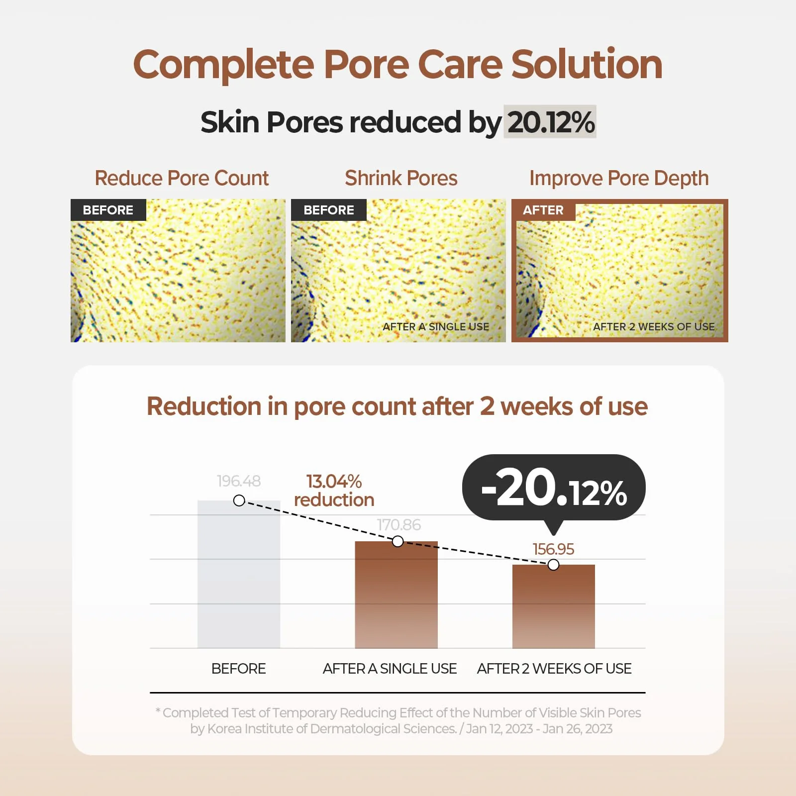 SKINFOOD Acorn Pore Peptide Toner Pad, Korean Skincare Facial Toner, Pore Tightening, Elasticity, Skin Texture Improvement, Firming Up Sagging Skin 8.81 oz (60 Pads) - Image 5