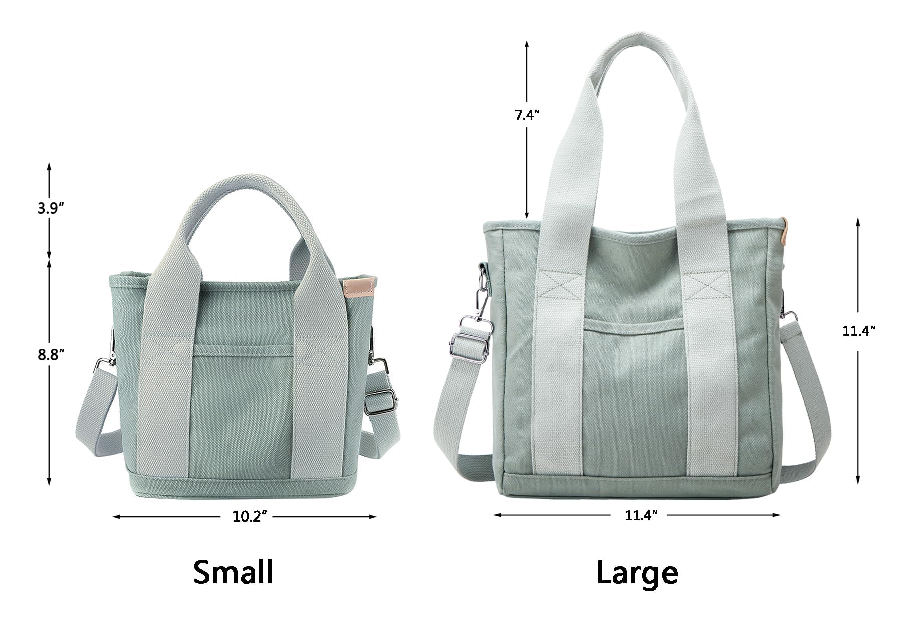 Small Tote Bag with Zipper Tote Bag for Women Canvas Crossbody Bag Shoulder Bag Satchel Hobo Bag Messenger Bag 2025 - Image 6