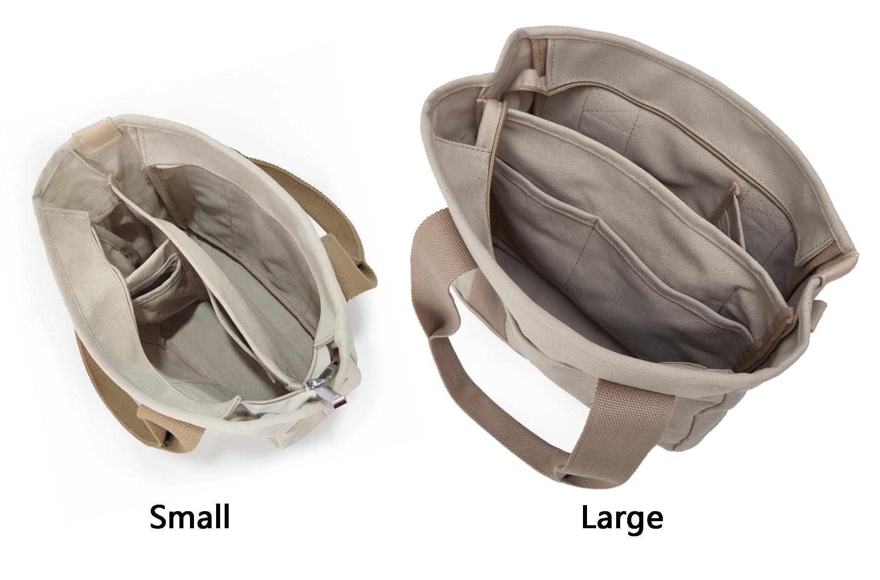 Small Tote Bag with Zipper Tote Bag for Women Canvas Crossbody Bag Shoulder Bag Satchel Hobo Bag Messenger Bag 2026 - Image 5