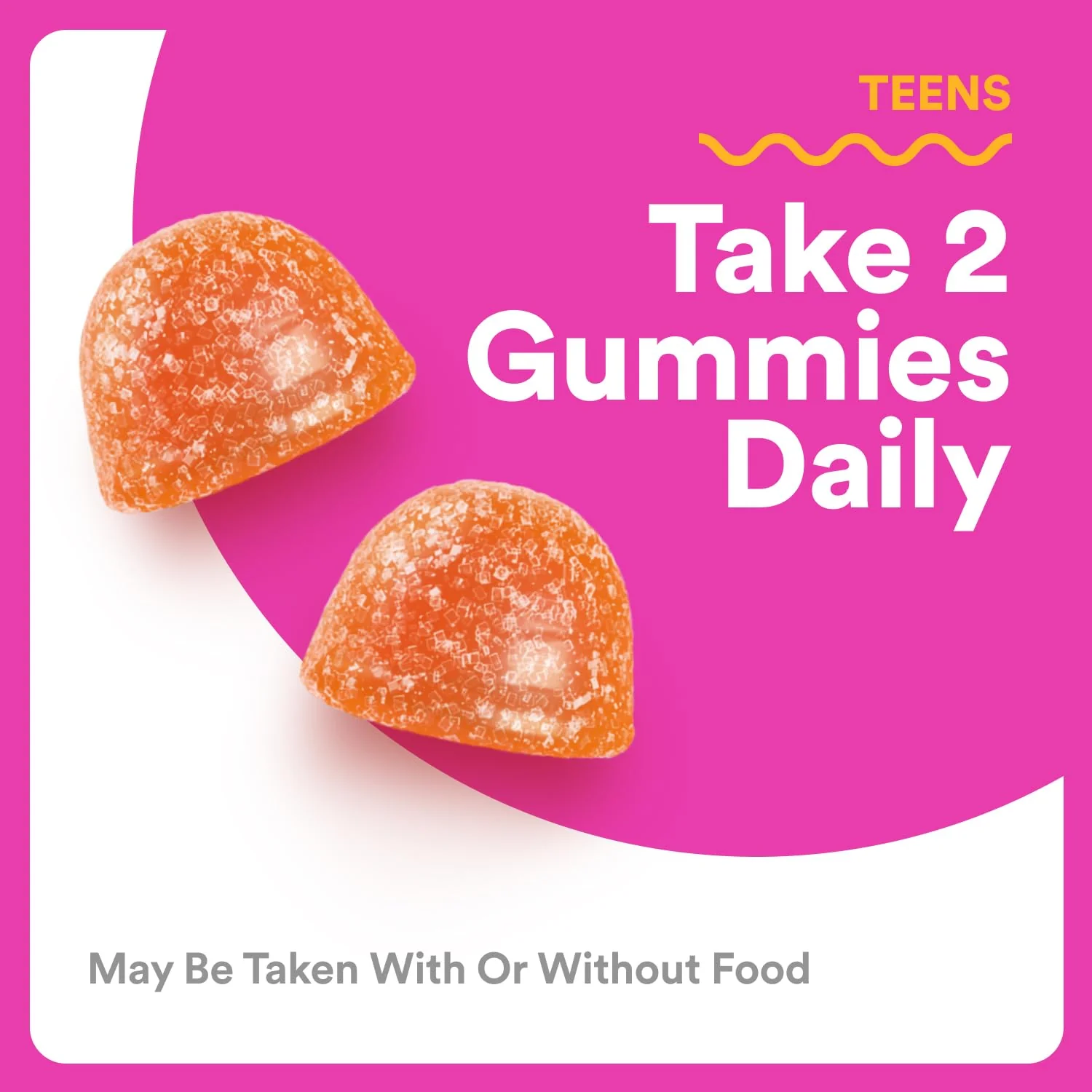 SmartyPants Teen Girl Multivitamin Gummies, Omega 3 (DHA/EPA), Vitamin C, D3, B12, Vitamin A, K & Zinc, Biotin to Support Hair, Skin & Nails, Gluten Free, 60 Count (30 Day Supply) - Image 8