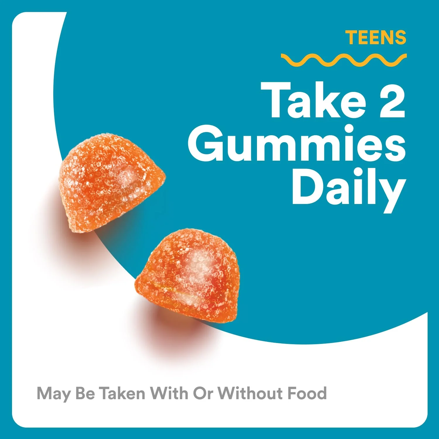 SmartyPants Teen Guy Multivitamin Gummies, Omega 3 (DHA/EPA), Vitamin D3, C, Vitamin B12, B6, A, K & Zinc, Folate, Gluten Free, Fruit Flavor, 60 Count (30 Day Supply) - Image 9