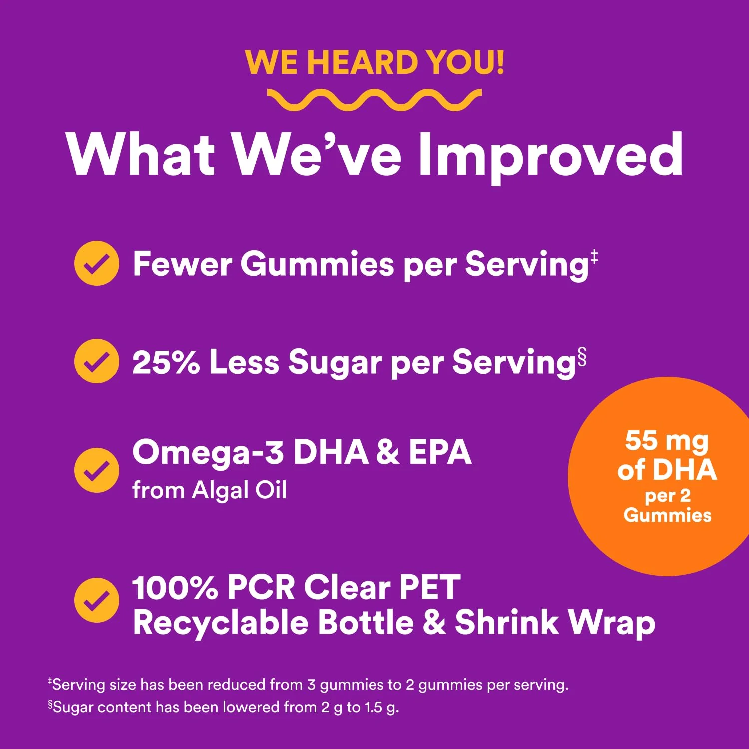 SmartyPants Toddler Multivitamin Gummies, Omega 3 (DHA/EPA), Vitamins D3, C, Vitamin B12, B6, A, K & Zinc, Biotin, Gluten Free, Three Fruit Flavors, 60 Count (30 Day Supply) - Image 15