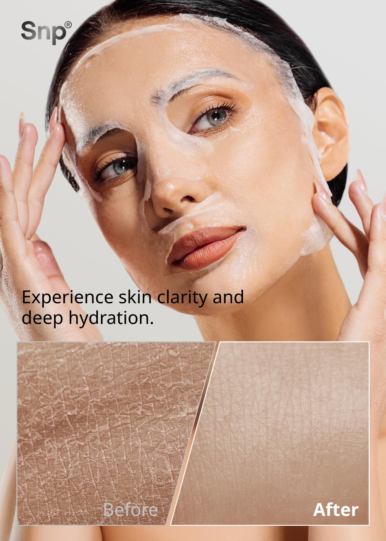 SNP 100% Diamond + 1000mg Hyaluronic Acid Sheet Mask | Tightening, Hydrating, and Nourishing with Real Diamonds for All Oily Skin Types | Korean Face Mask Skincare | Facial Moisturizing | 10 Sheets - Image 5
