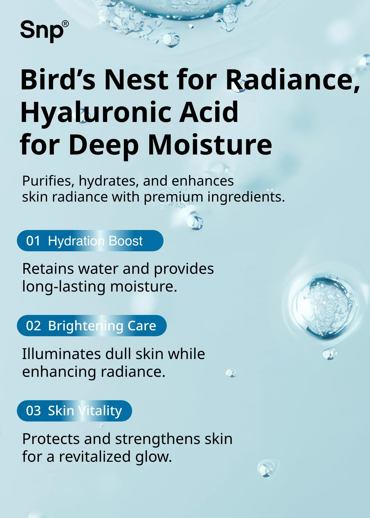 SNP 1000mg Bird's Nest + Hyaluronic Acid Ampoule Sheet Mask | Hyaluronic Acid Sheet Mask | Maximum Hydration and Protection for All Dry Skin Types | Korean Skincare Facial Mask | 10 Sheets - Image 4