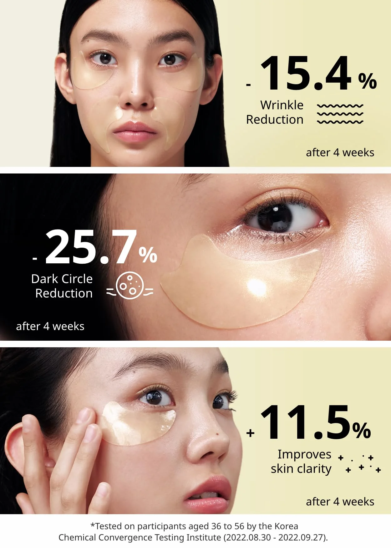 SNP 125Da Collagen + 24K Gold Perfection Eye Patch | Nourishing Under Eye Patches for Wrinkles and Dark Spots | Under Masks for Puffy Eyes and Dark Circles | Korean Collagen Skincare | 60 Patches - Image 6