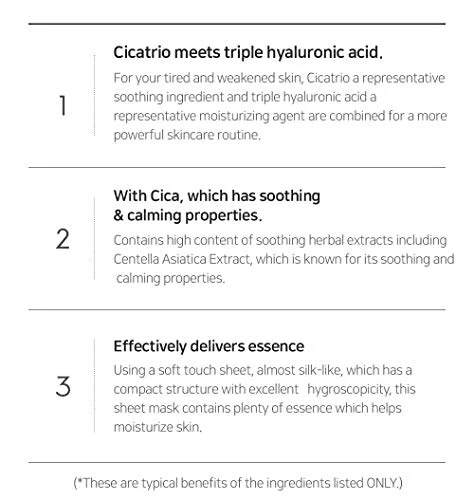 SNP Cicaronic Ampoule Sheet Mask | Soothing, Hydrating, and Calming for All Sensitive Skin Types with Cica, Hyaluronic | Face Masks Skincare | Korean Skin Care Facial Mask | 10 Sheets - Image 4