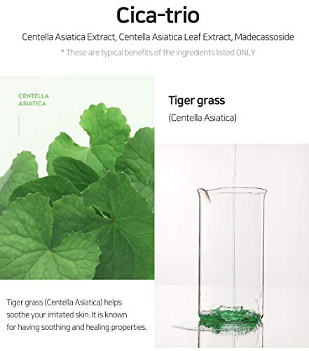 SNP Cicaronic Ampoule Sheet Mask | Soothing, Hydrating, and Calming for All Sensitive Skin Types with Cica, Hyaluronic | Face Masks Skincare | Korean Skin Care Facial Mask | 10 Sheets - Image 6