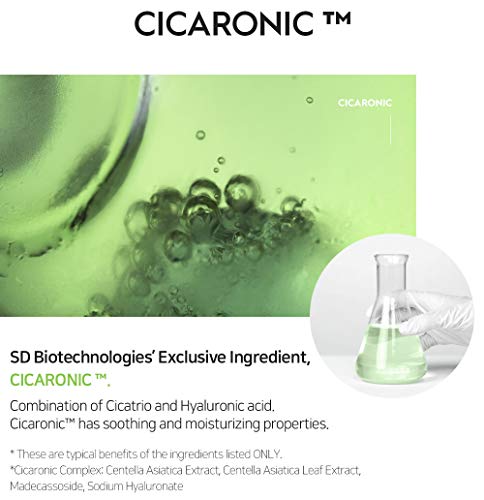 SNP Cicaronic Ampoule Sheet Mask | Soothing, Hydrating, and Calming for All Sensitive Skin Types with Cica, Hyaluronic | Face Masks Skincare | Korean Skin Care Facial Mask | 10 Sheets - Image 7