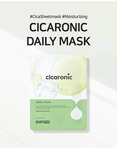 SNP Cicaronic Ampoule Sheet Mask | Soothing, Hydrating, and Calming for All Sensitive Skin Types with Cica, Hyaluronic | Face Masks Skincare | Korean Skin Care Facial Mask | 10 Sheets - Image 9