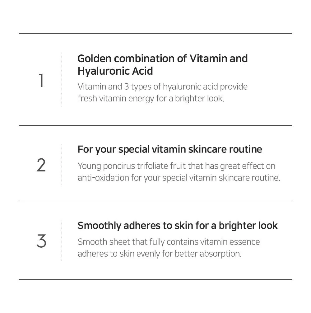 SNP Vitaronic Ampoule Sheet Mask | Nourishing, Moisturizing, and Refreshing for All Skin Types with Vitamin B, C, D, and E | Face Masks Skincare | Korean Skin Care Facial Mask | 10 Sheets - Image 3