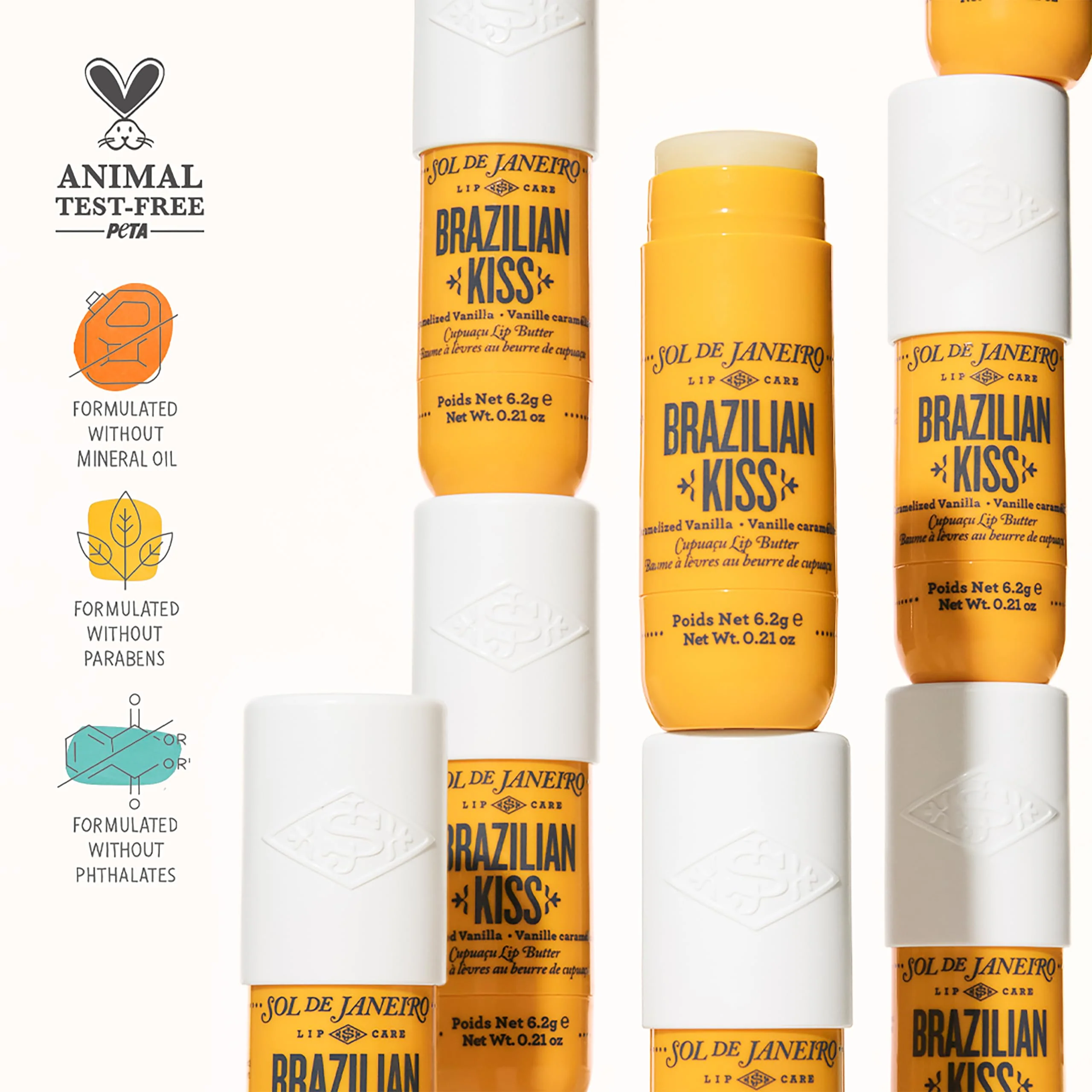 Sol de Janeiro Brazilian Kiss Vegan Formula Hydrating Lip Butter Balm - Image 4