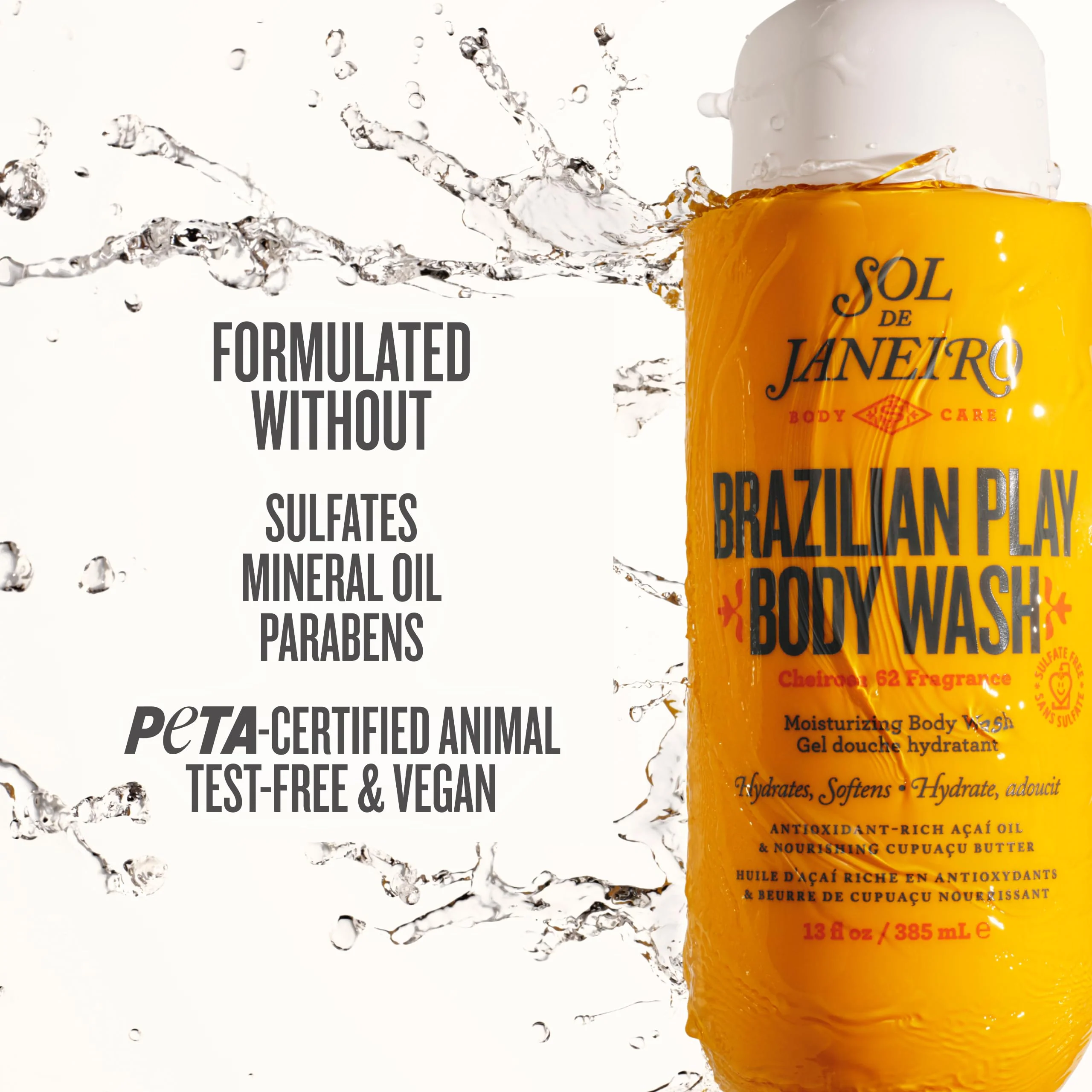 Sol de Janeiro Brazilian Play Moisturizing Shower Cream Gel Body Wash 385mL/13.0 fl oz. - Image 2