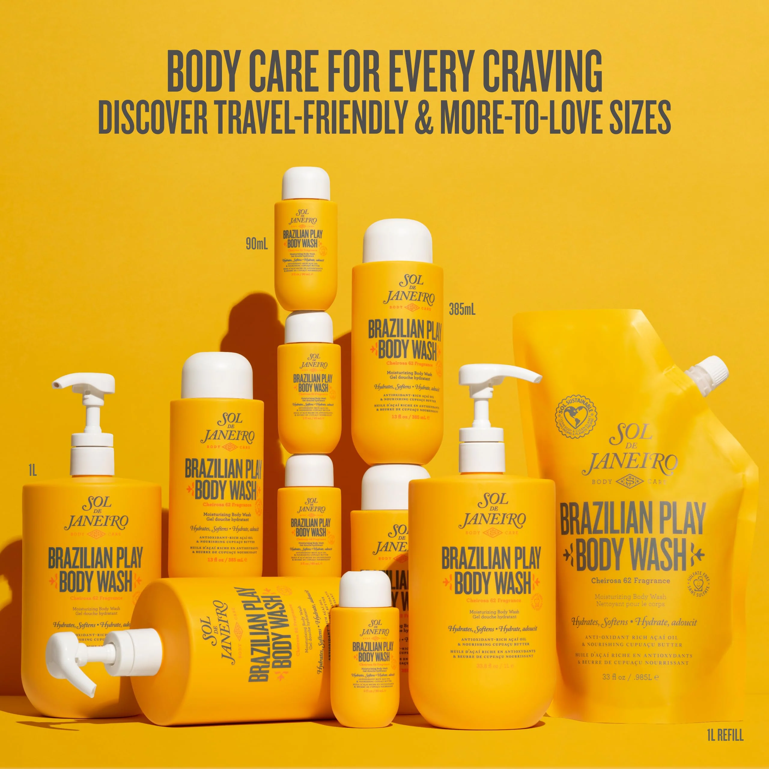 Sol de Janeiro Brazilian Play Moisturizing Shower Cream Gel Body Wash 385mL/13.0 fl oz. - Image 3