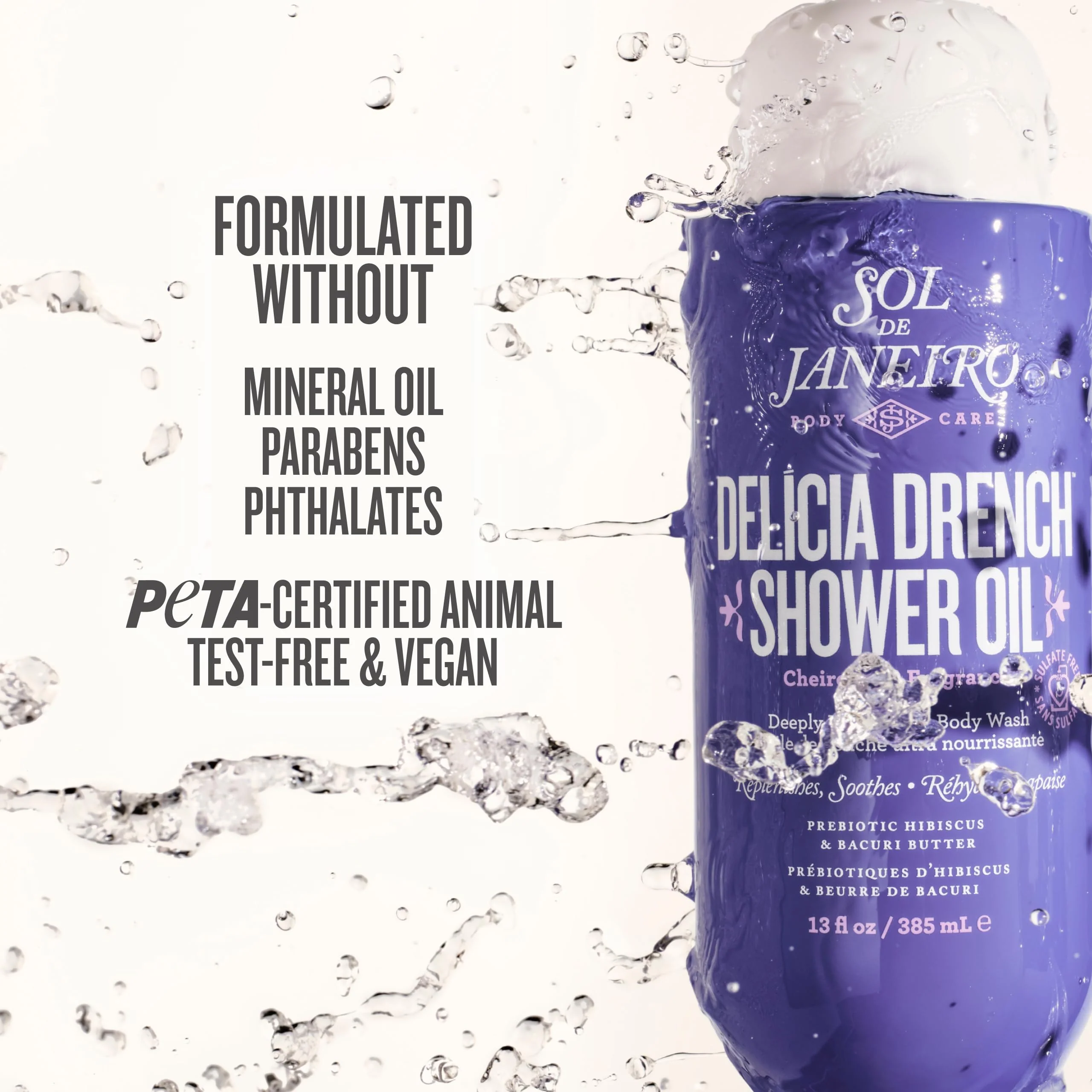 Sol de Janeiro Delicia Drench Shower Oil 13 fl oz - Image 4