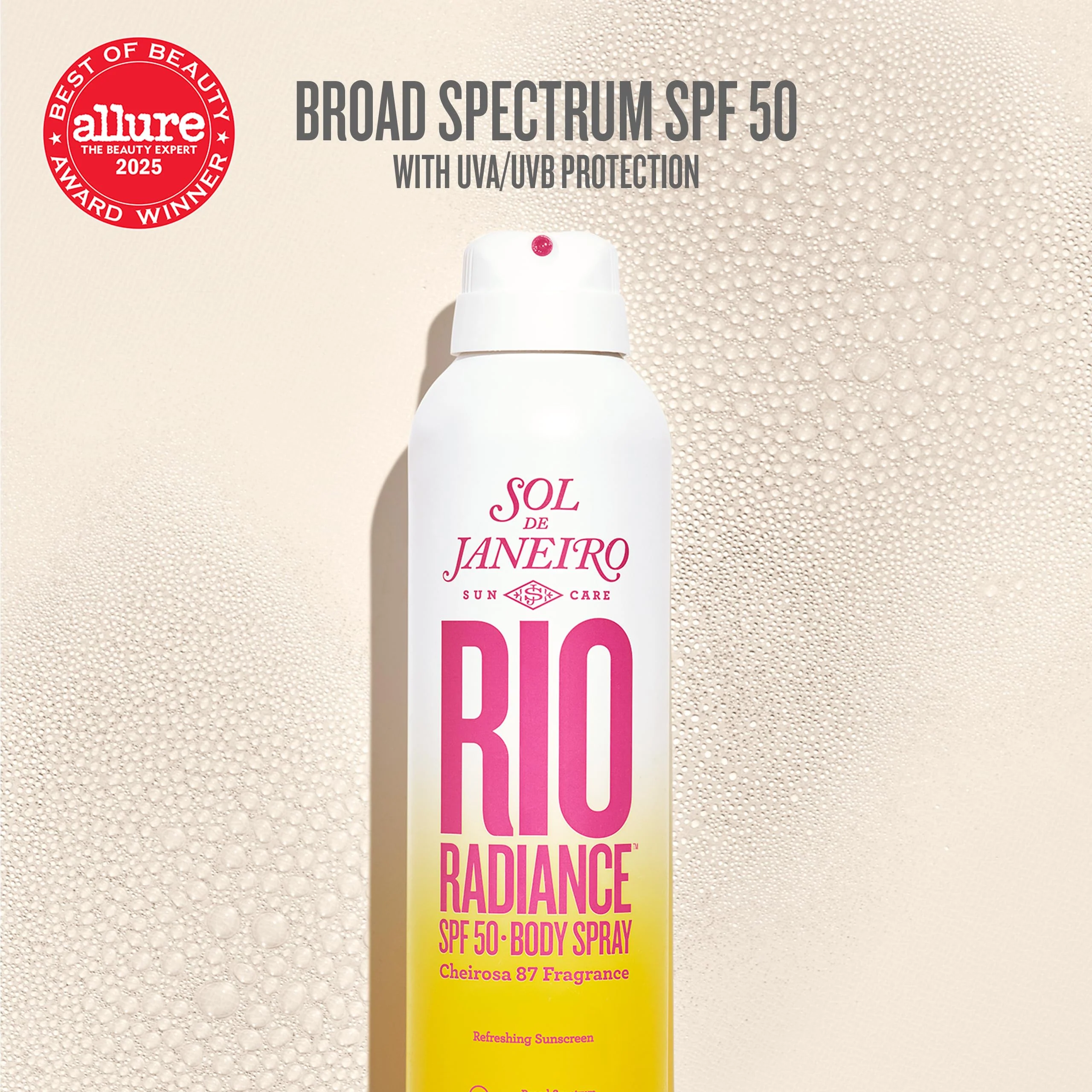SOL DE JANEIRO Rio Radiance SPF 50 Body Spray Broad Spectrum | Spray Sunscreen for Body | Niacinamide and Antioxidants | Sheer Coverage | UV Protection - Image 9
